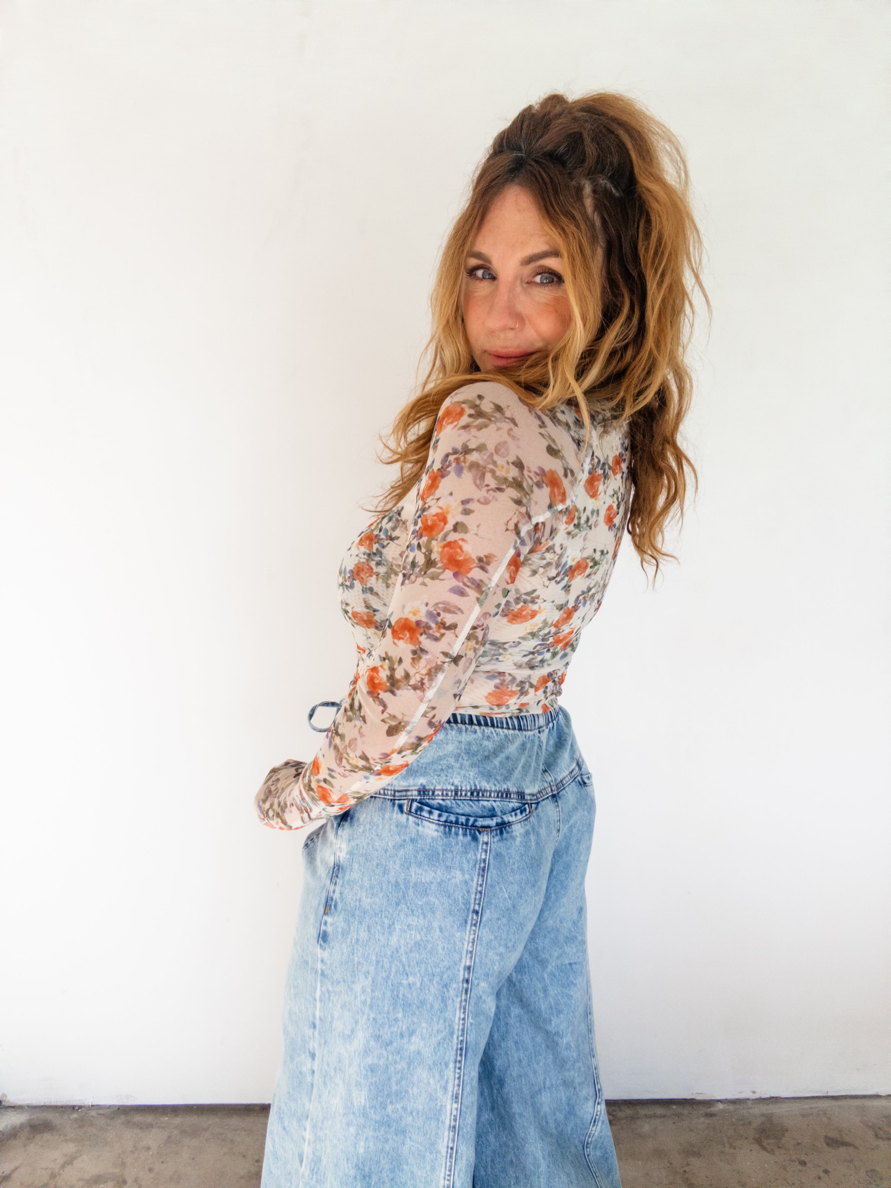 Fresh In Bloom Mesh Long Sleeve