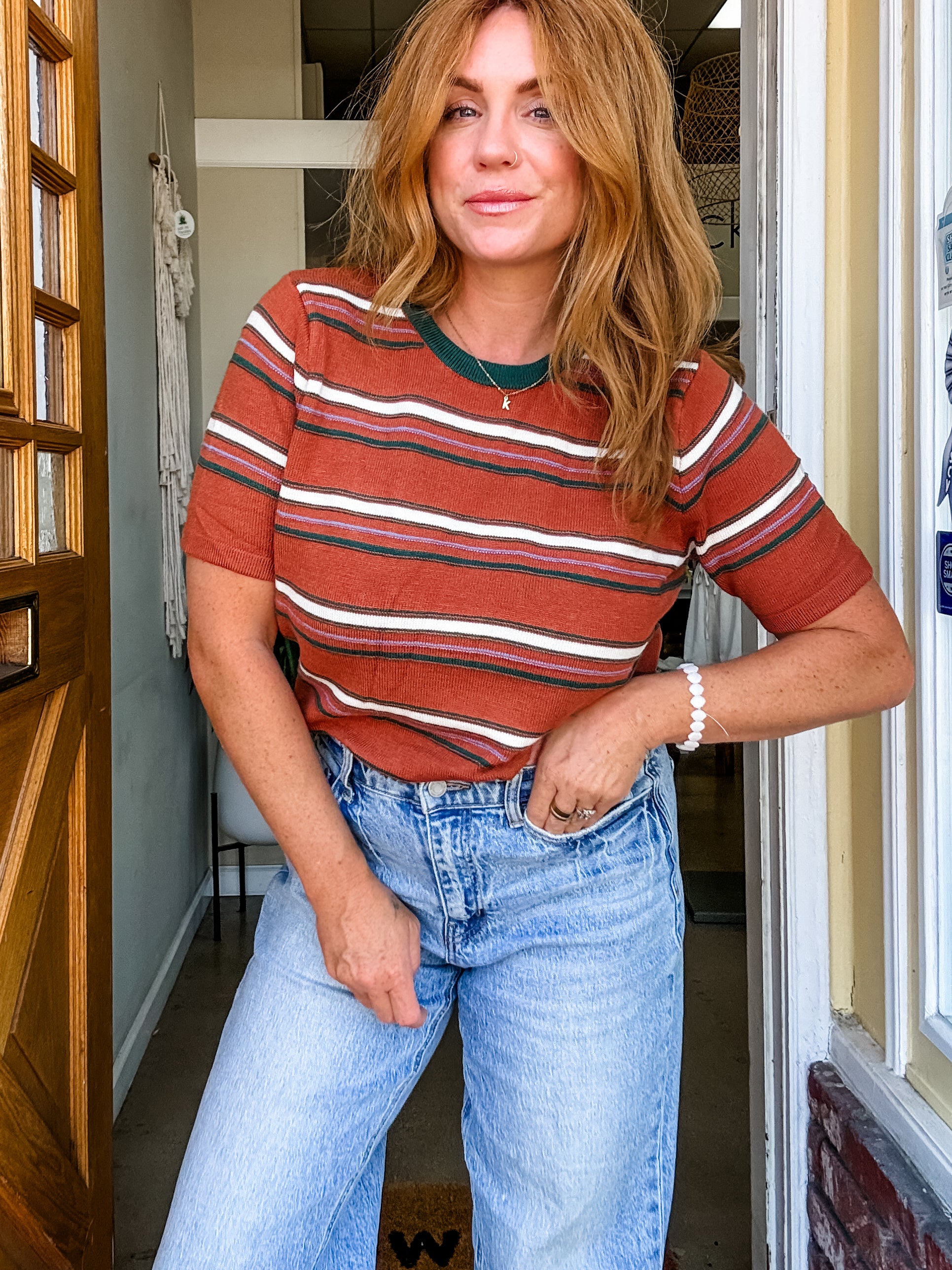 70's Retro Striped Tee