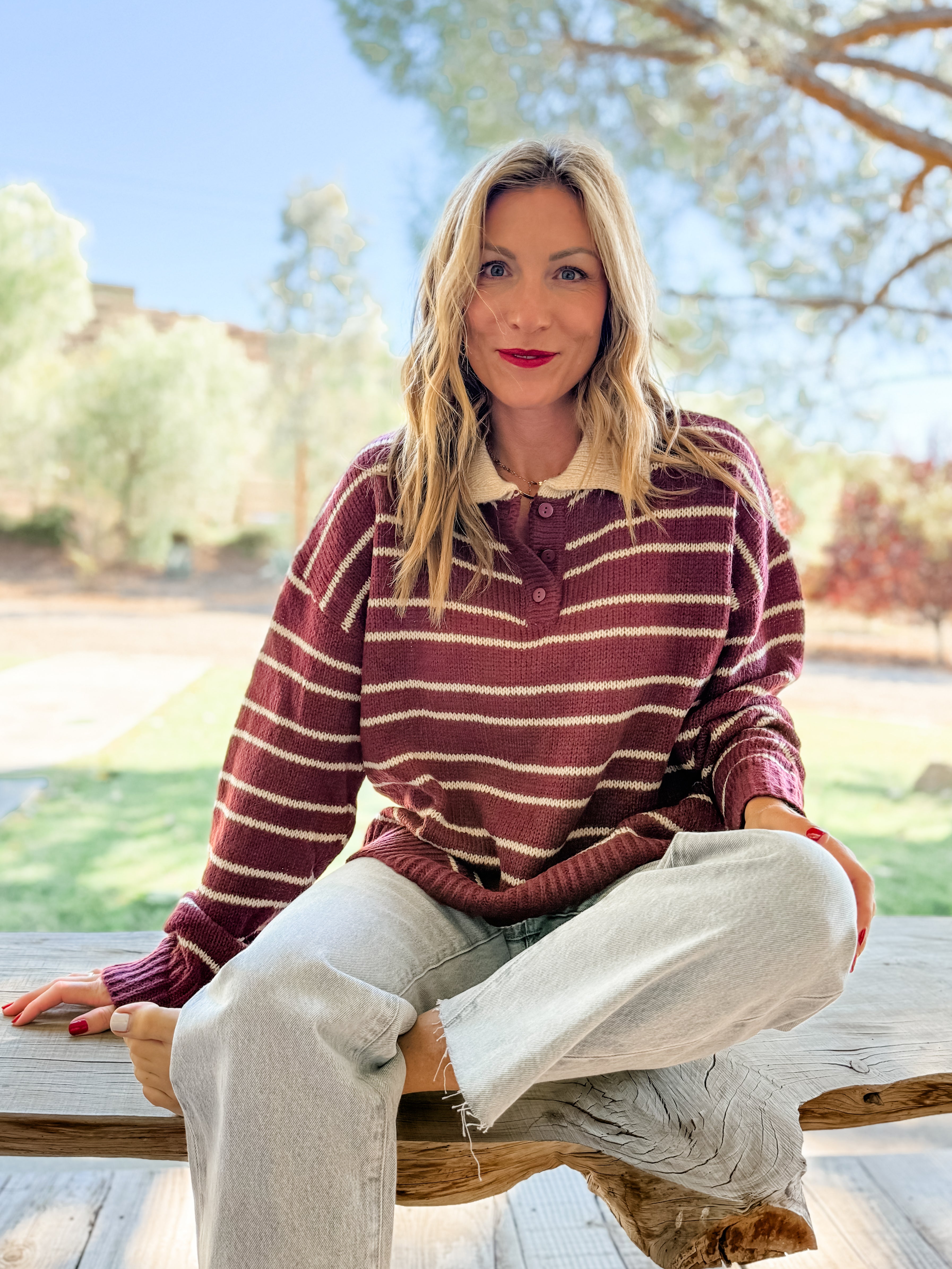 On Call Collared Sweater