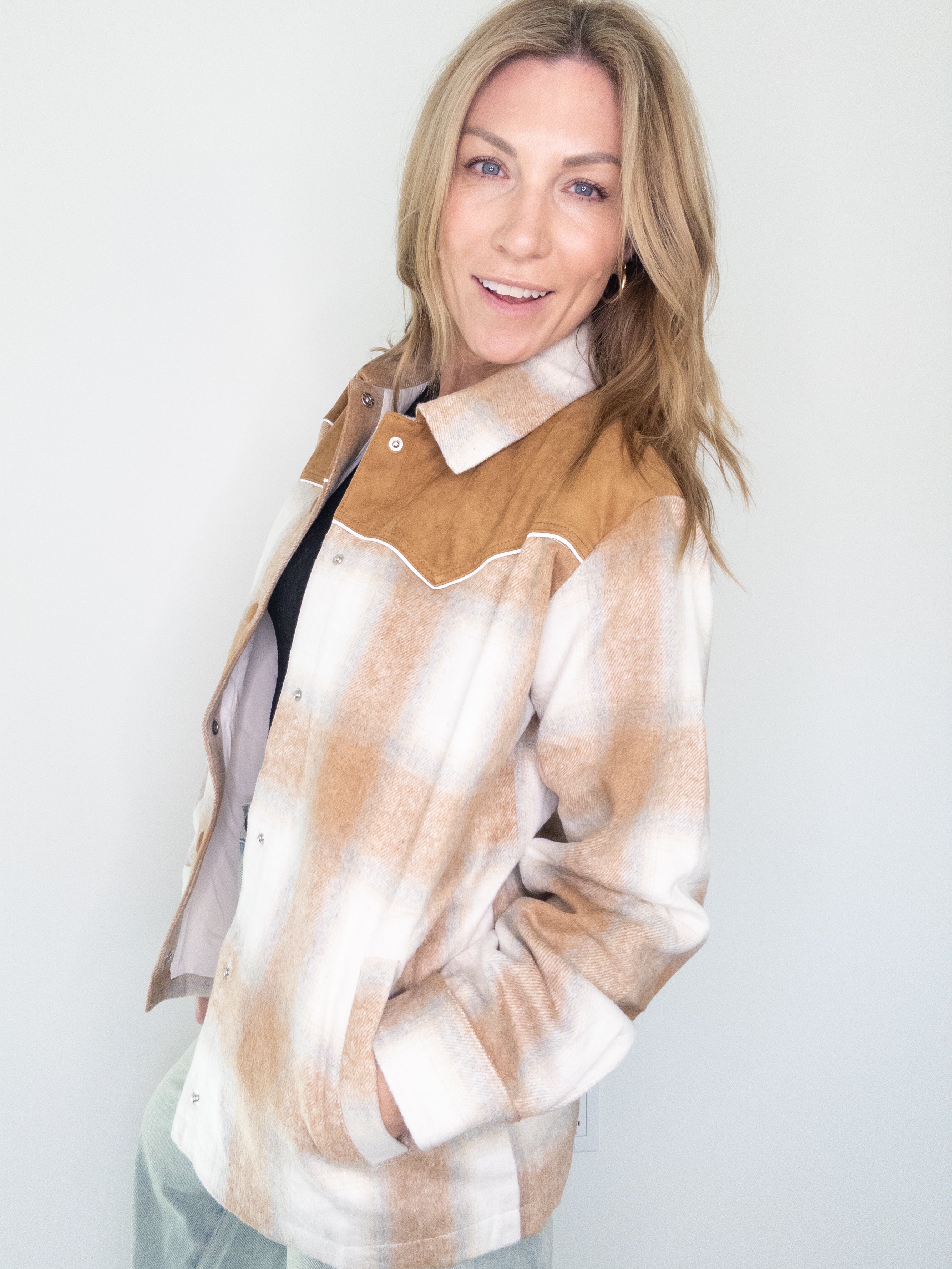 Auburn Western Plaid Shacket