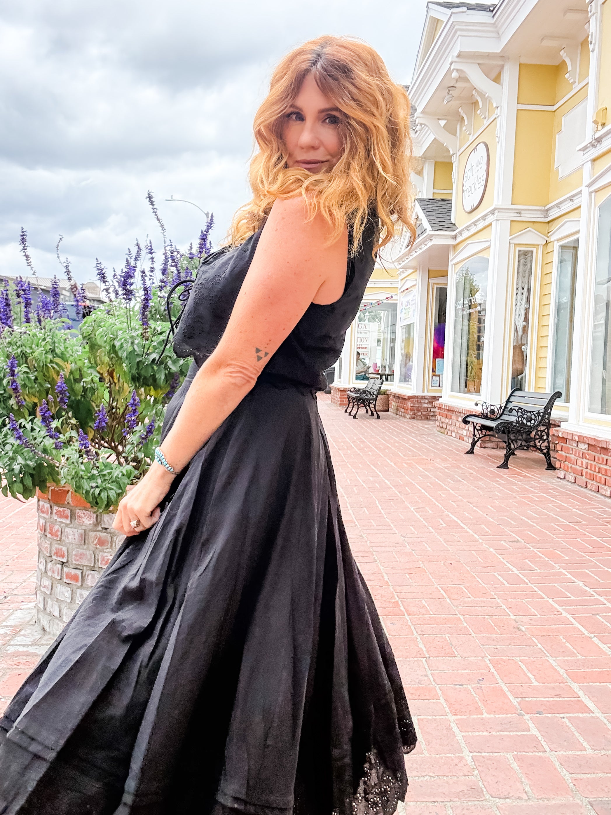 Ciara Scalloped Midi Skirt