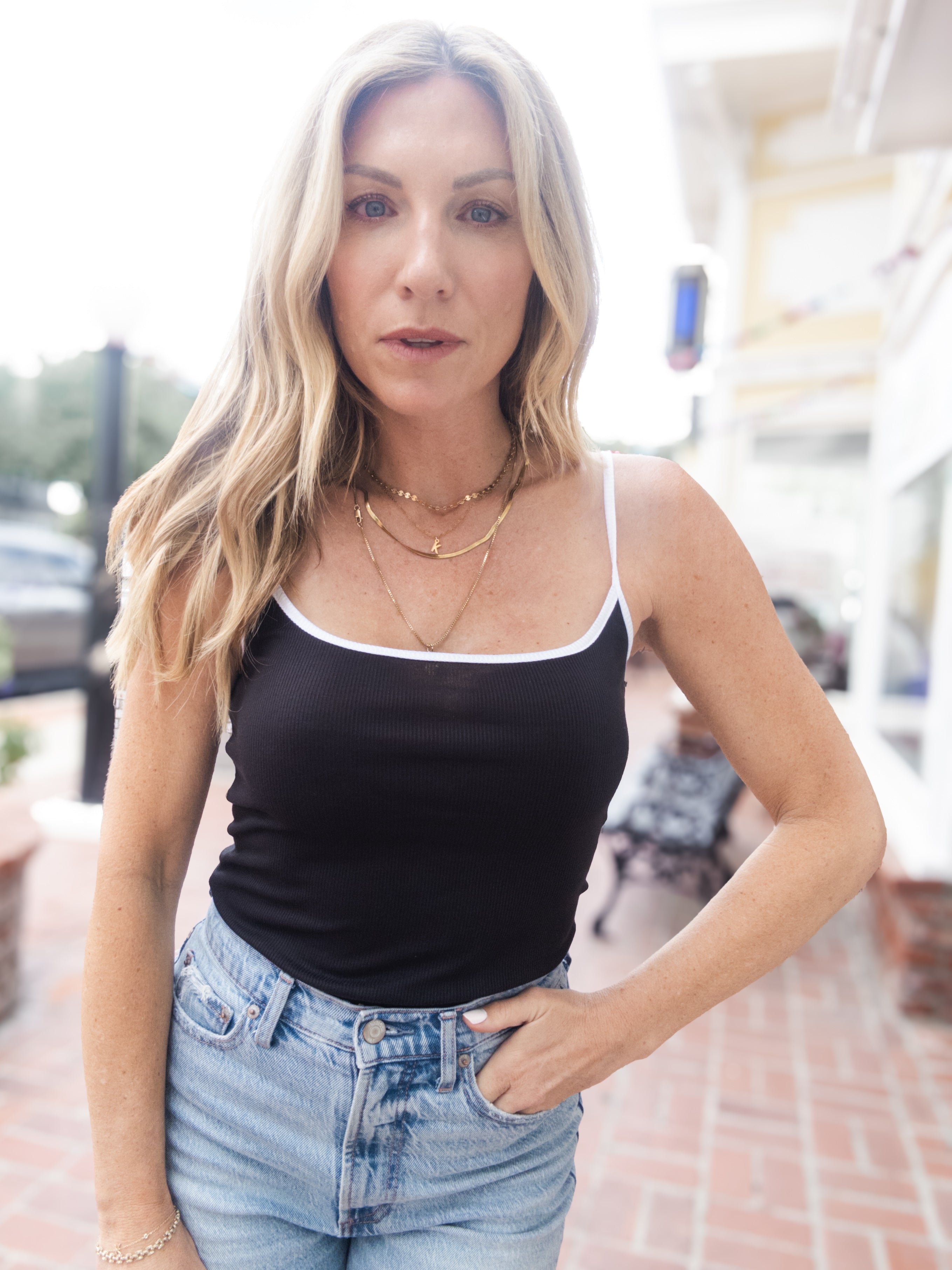 Project Social T Reina Rib Tank