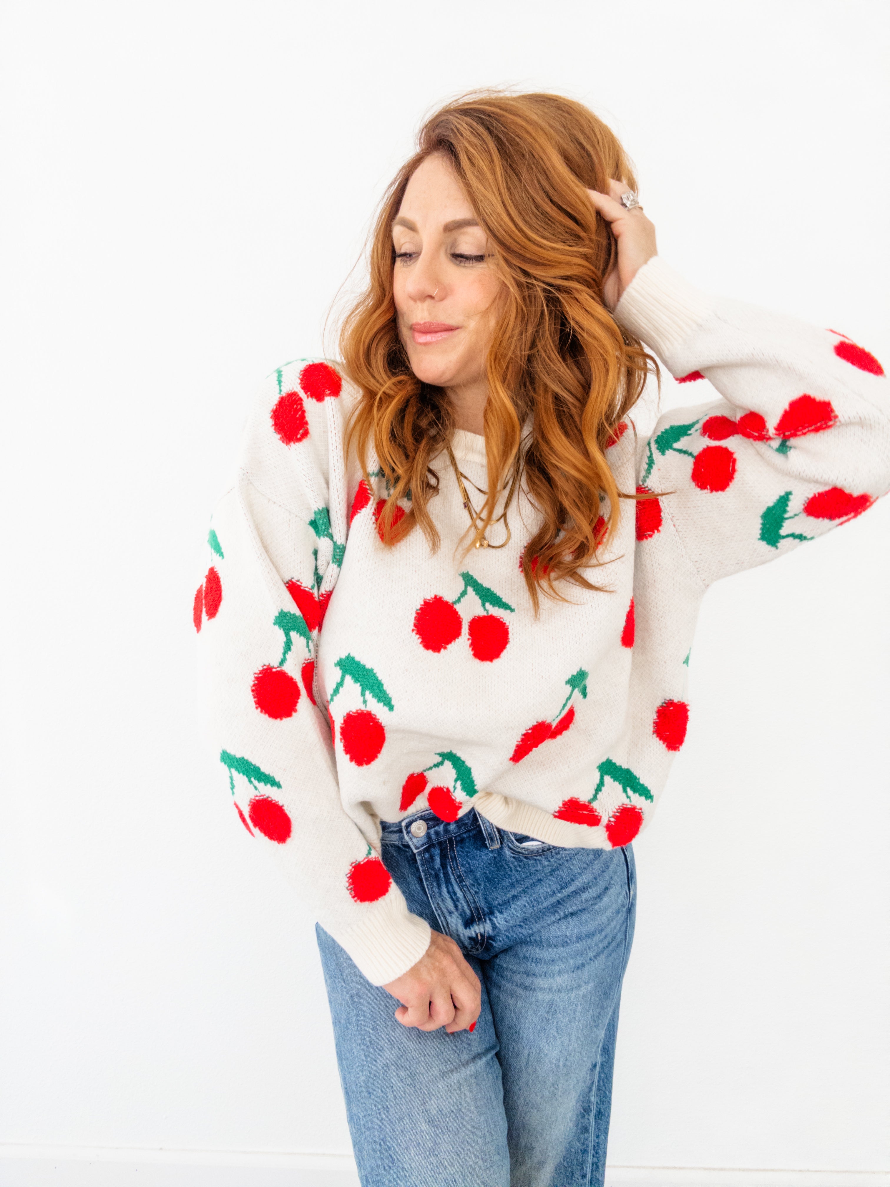 Cherry Bomb Knit Sweater