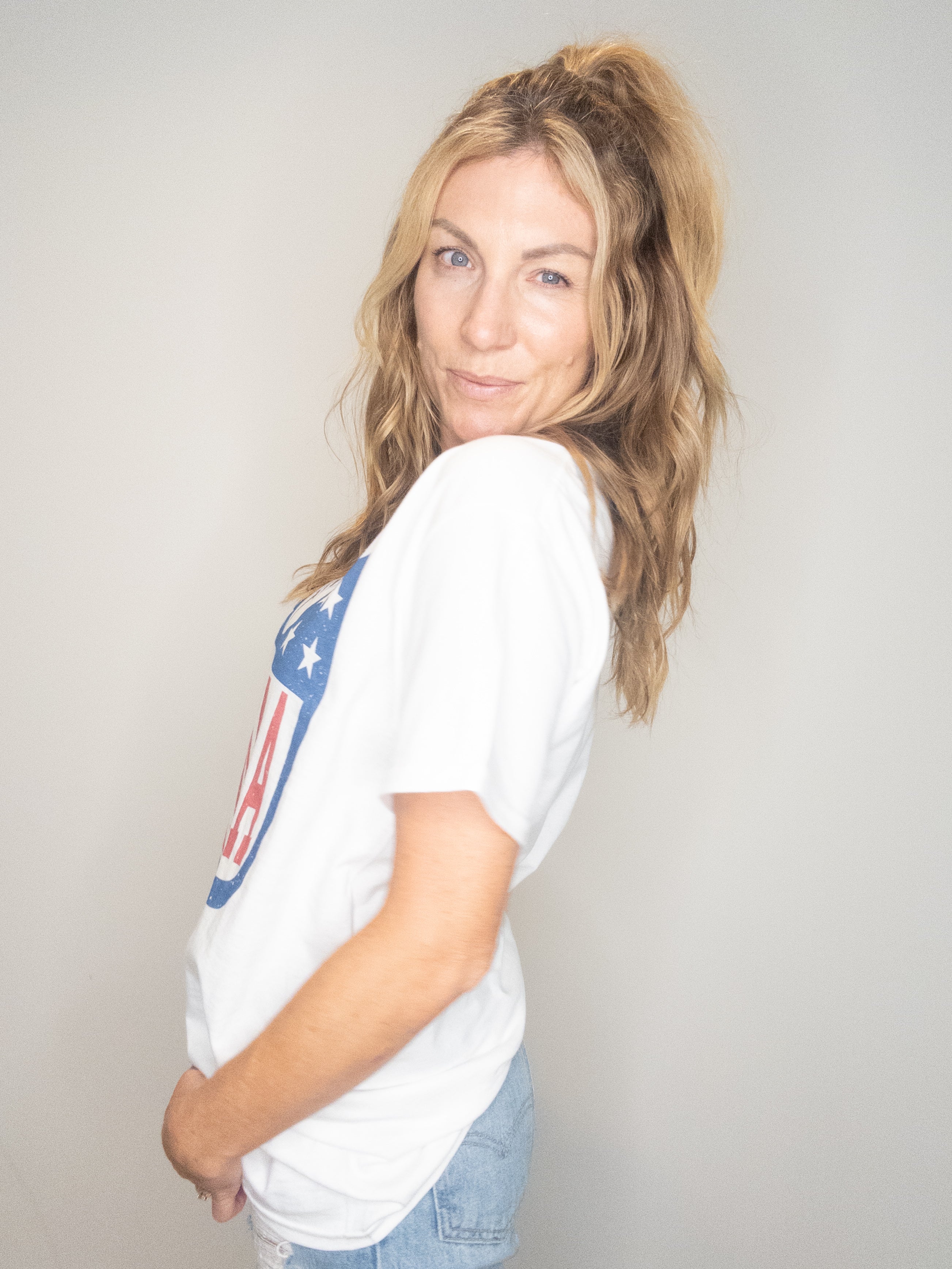 Football Mama Oversized Tee