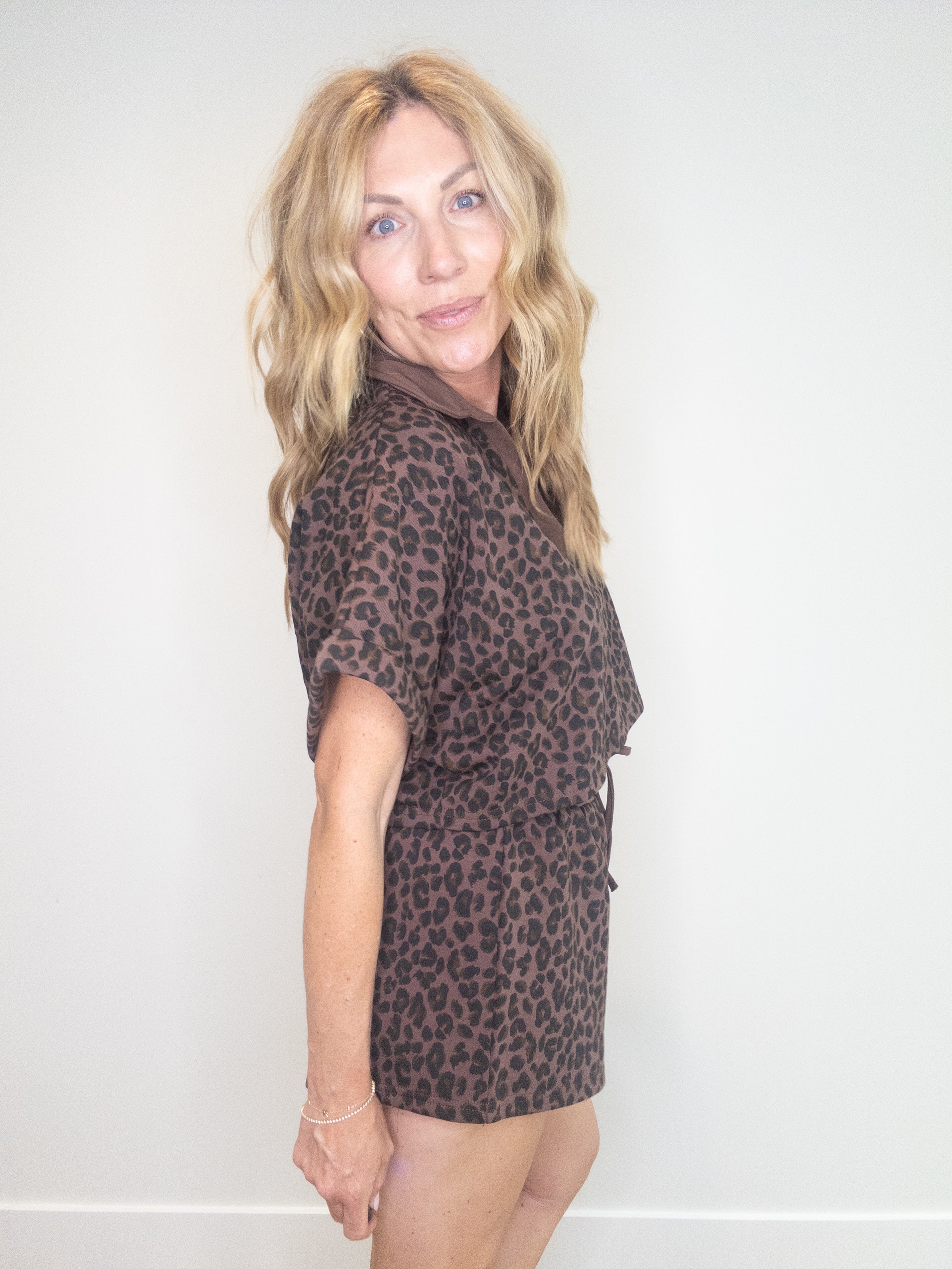 The Charlie Leopard Top and Shorts Set