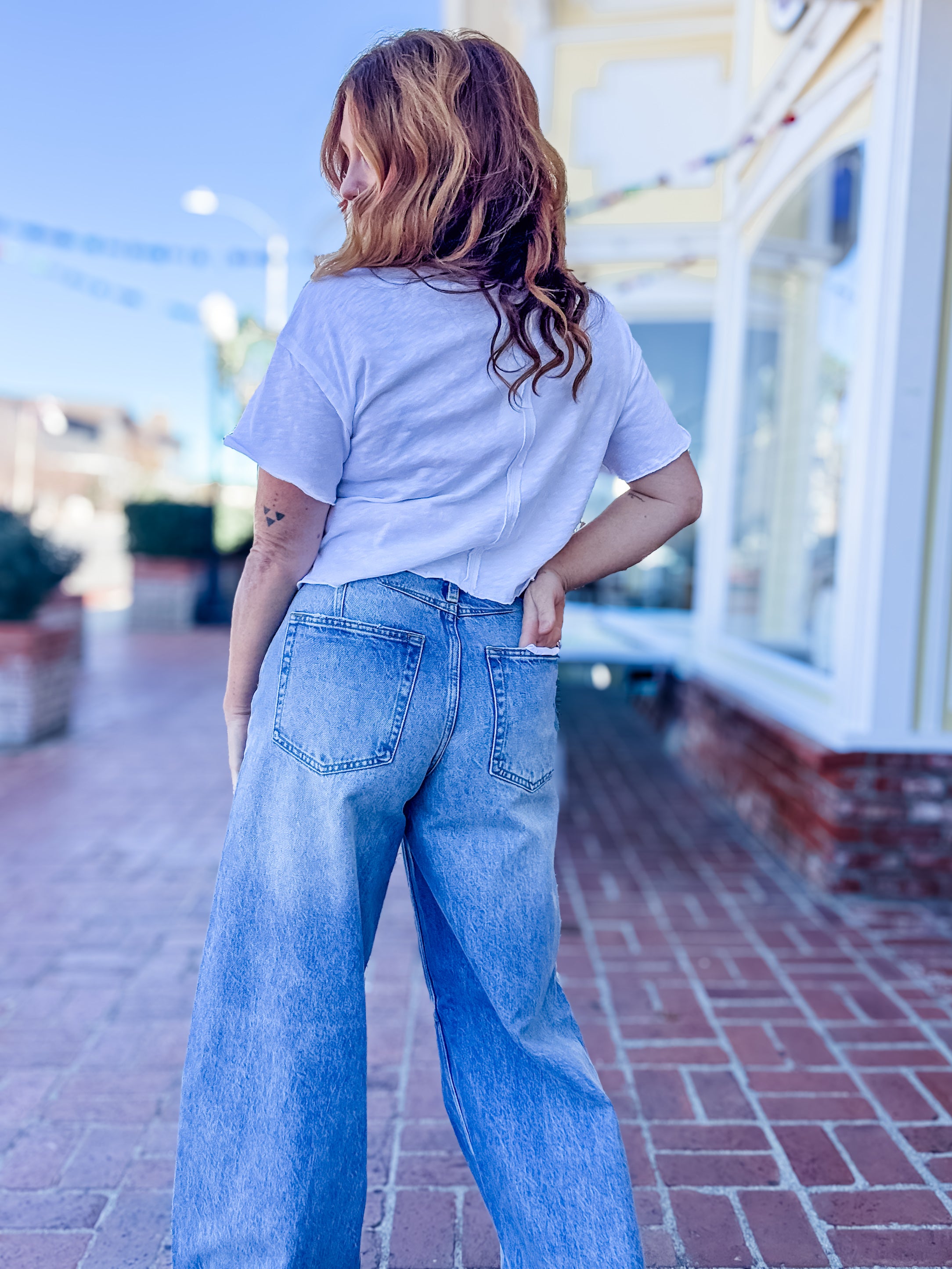 Pistola Sydney High Rise Barrel Wide Leg