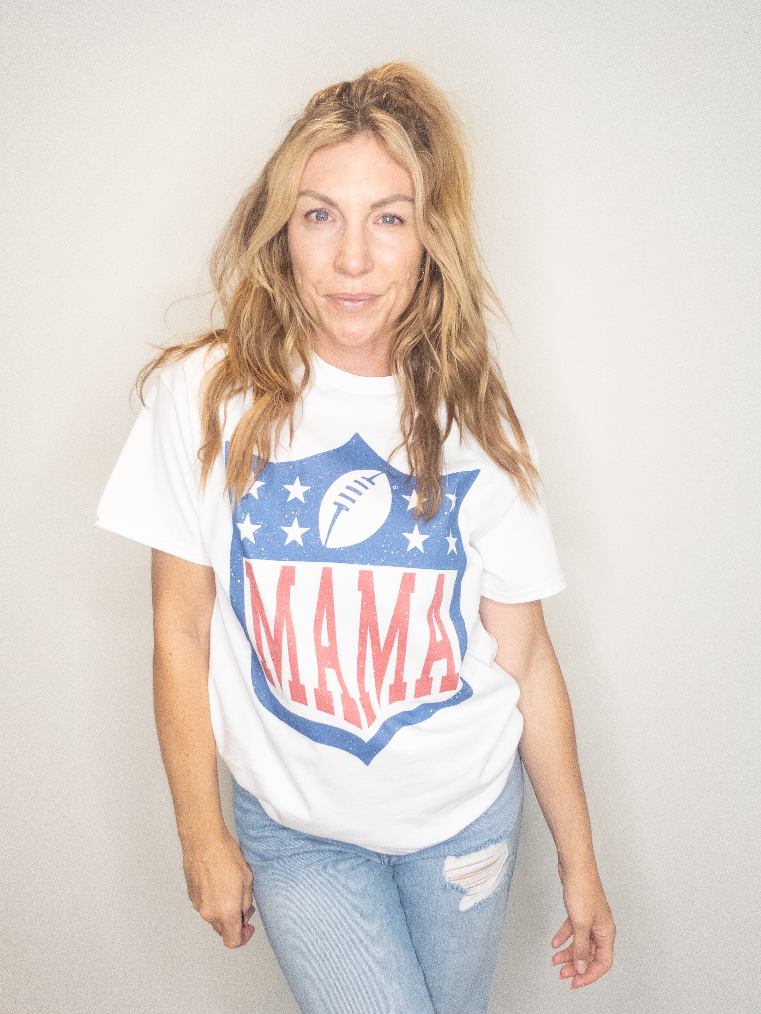 Football Mama Oversized Tee