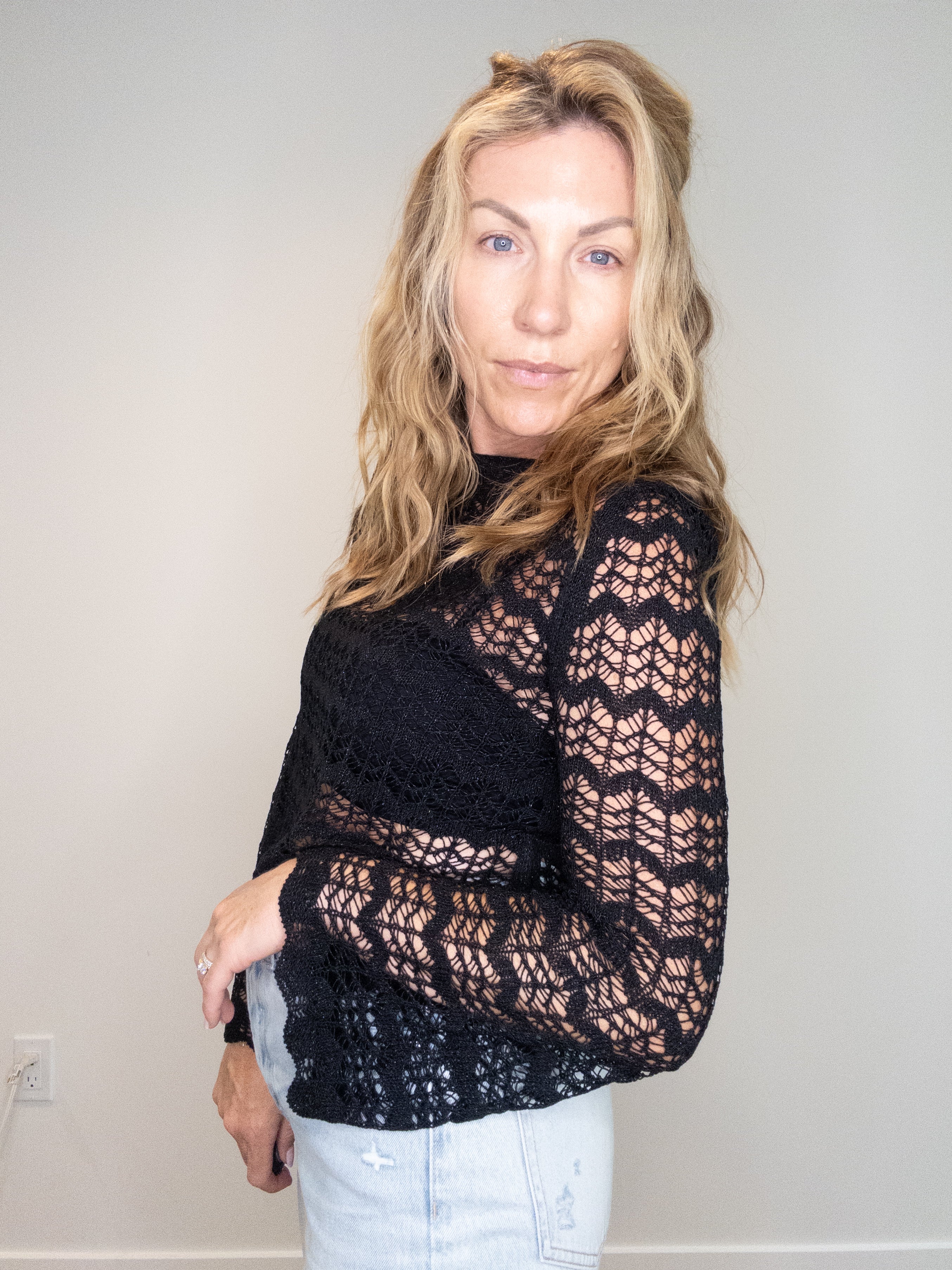 Open Air Crop Sweater