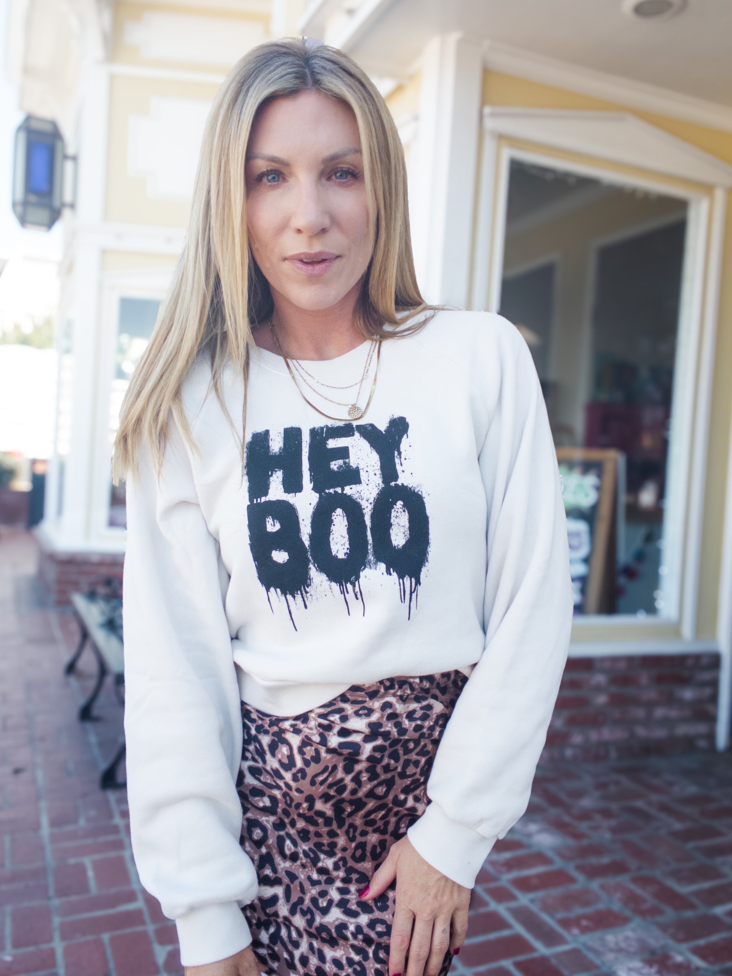 Project Social T Hey Boo Sweatshirt