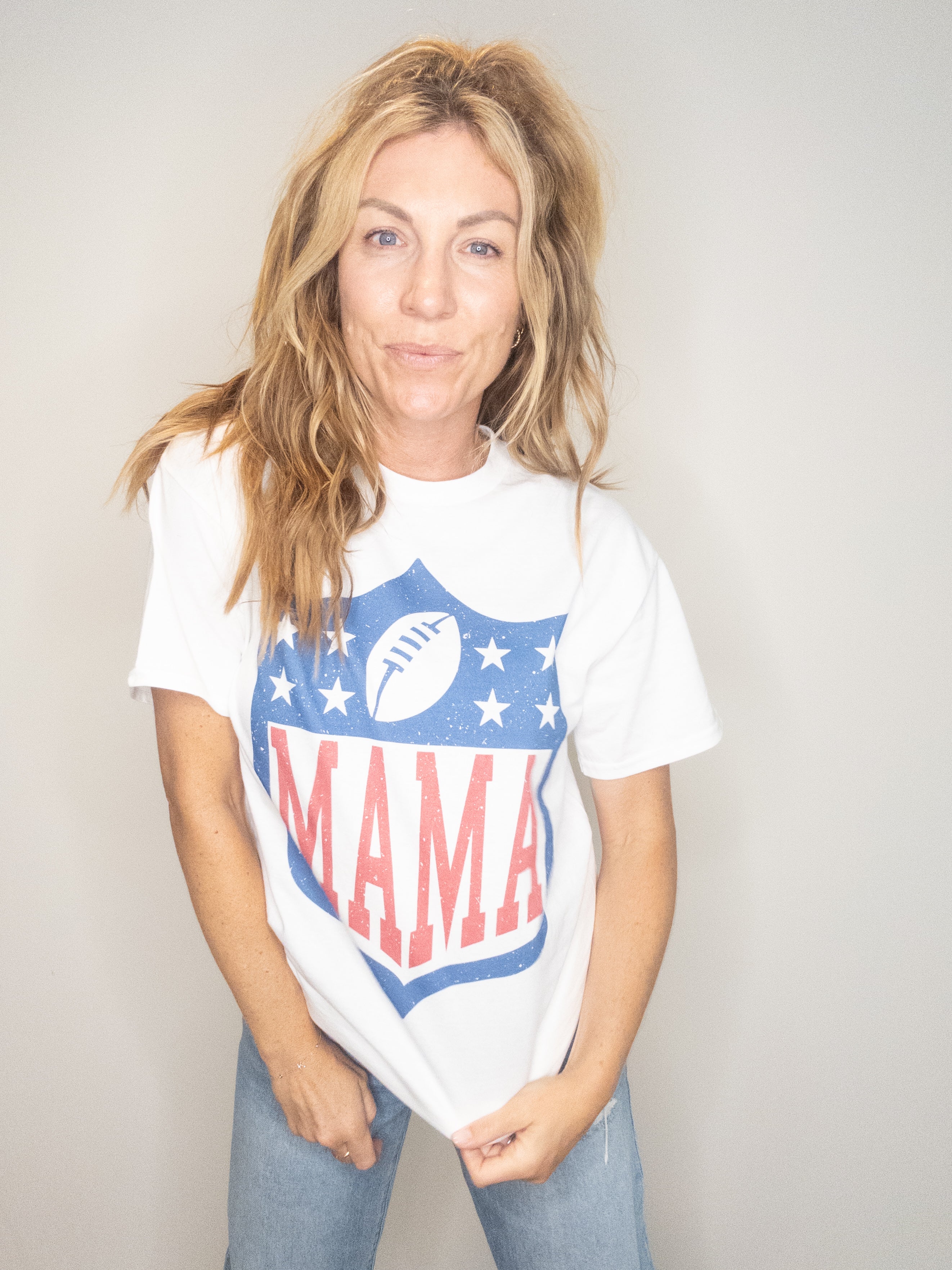 Football Mama Oversized Tee
