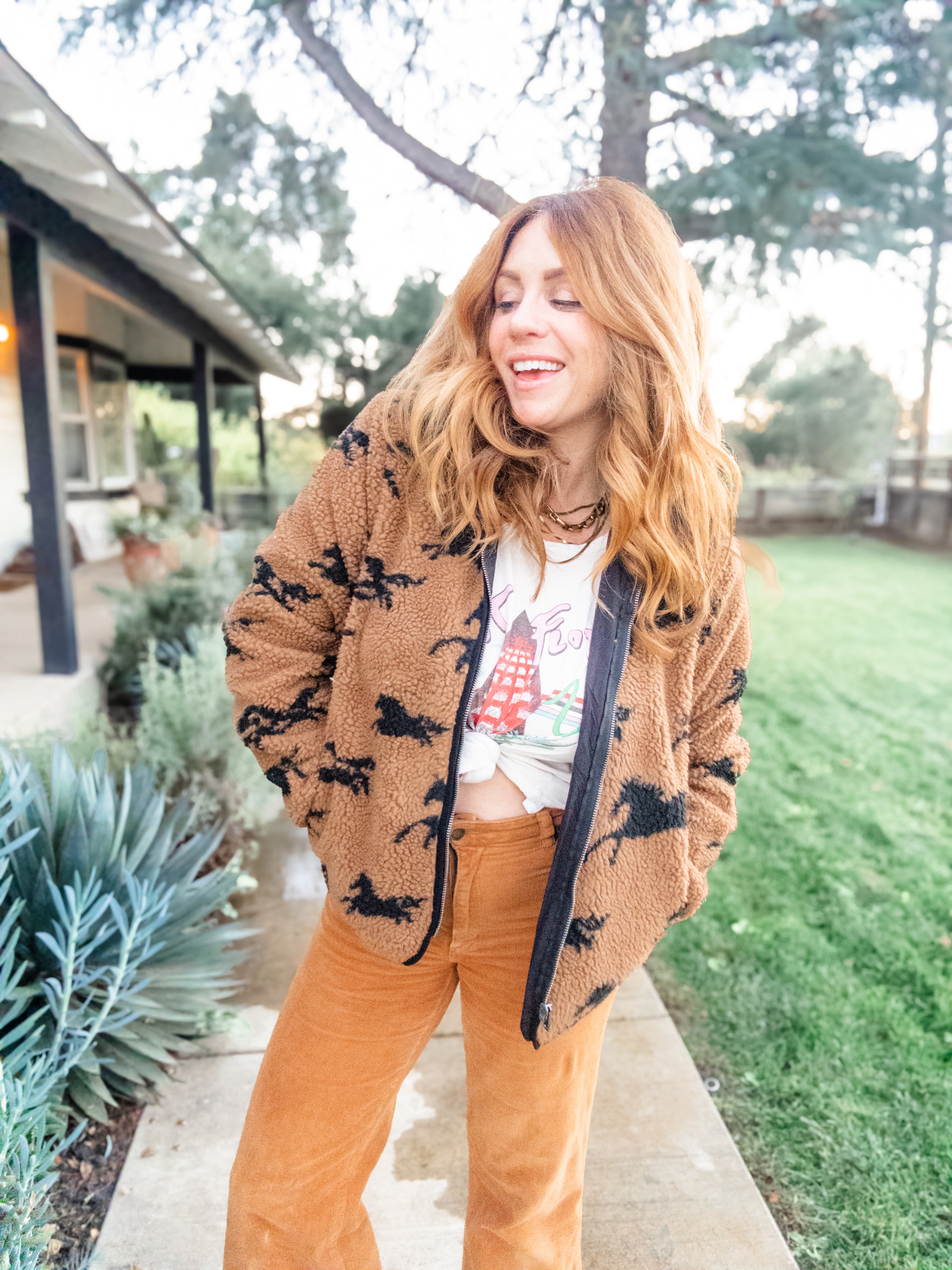 Jolene Sherpa Zip Front Jacket