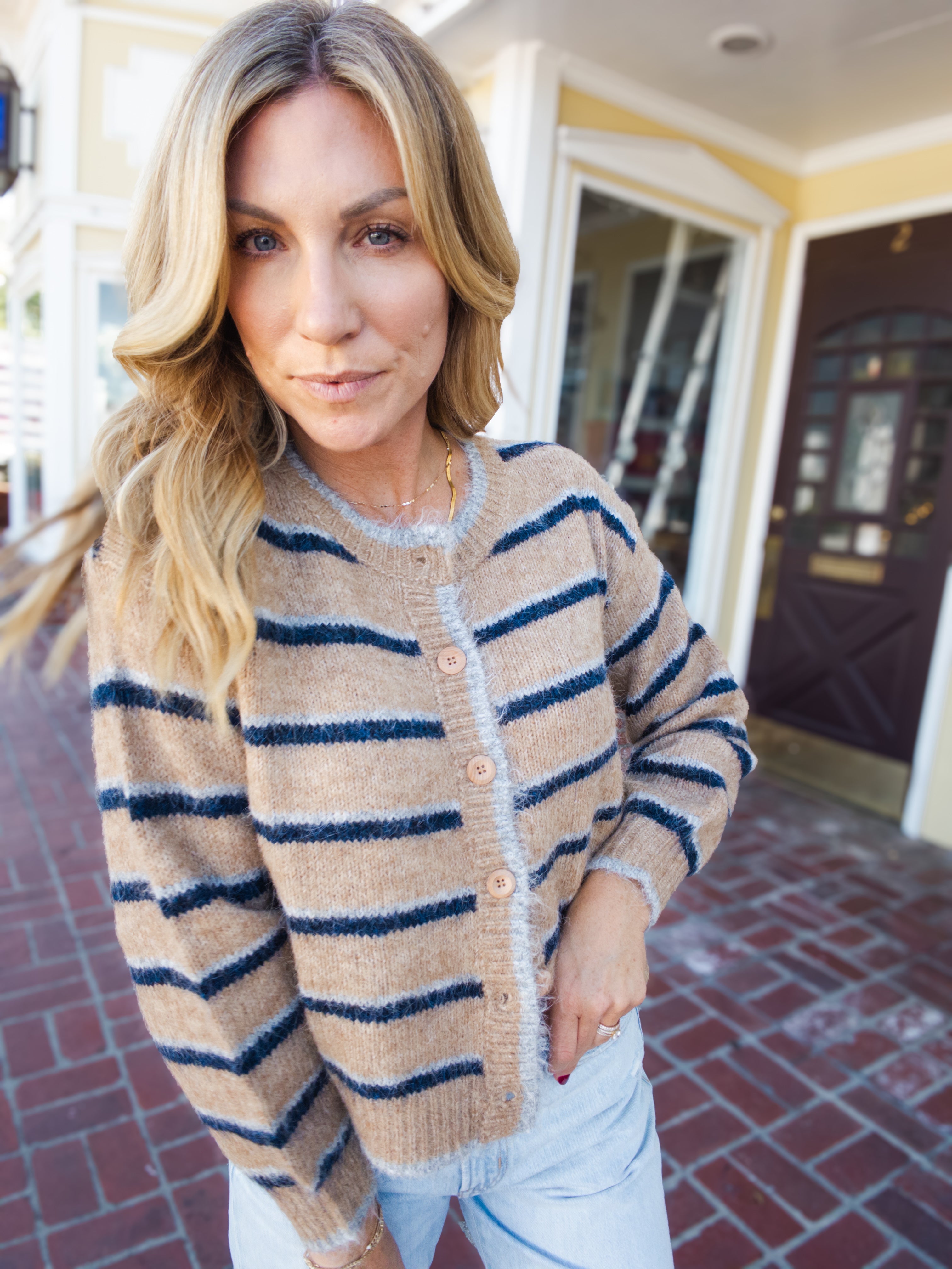 The Hudson Striped Cardigan
