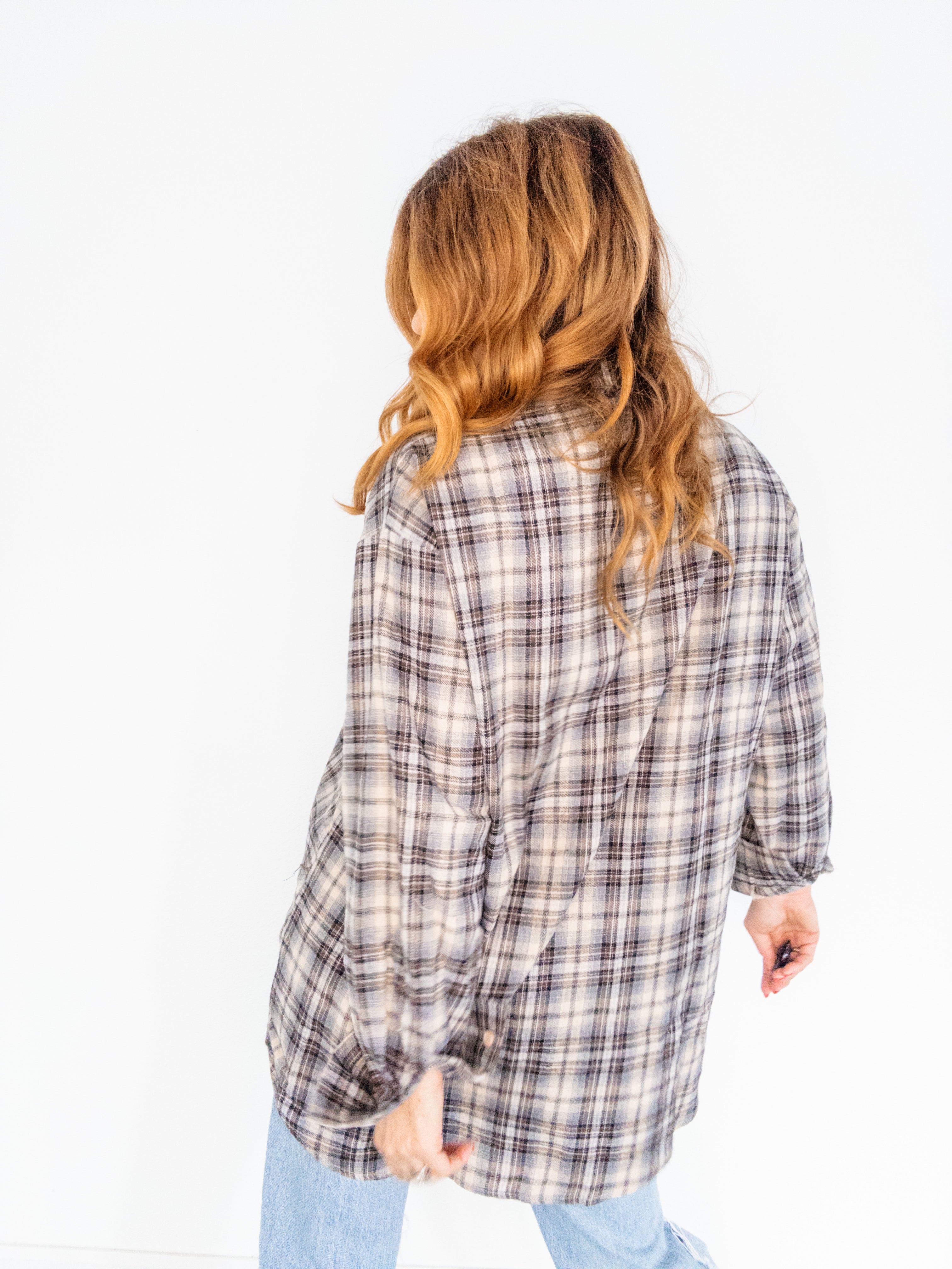 Mad for Plaid Oversized Button Up