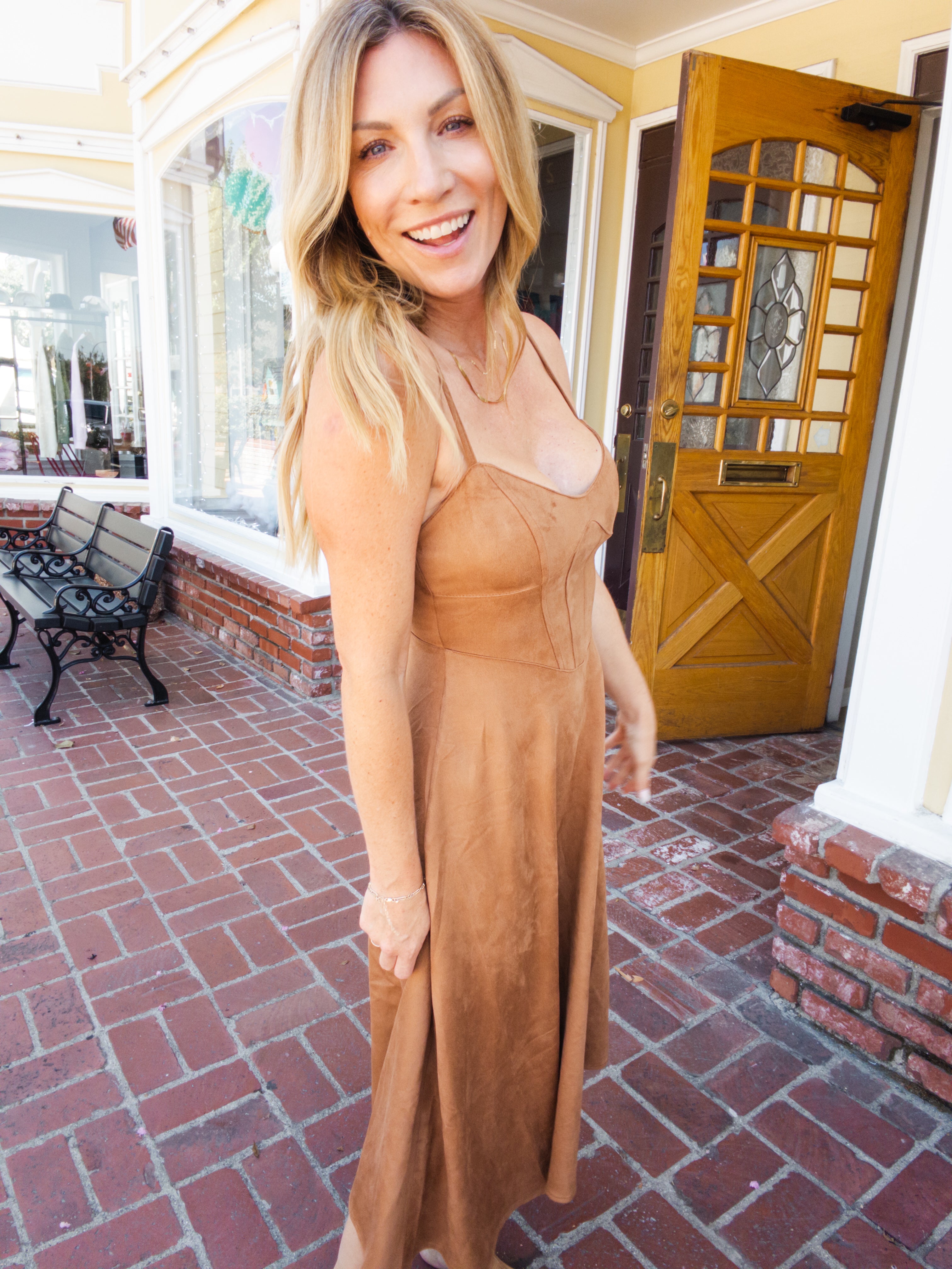 Rustic Spice Midi Dress