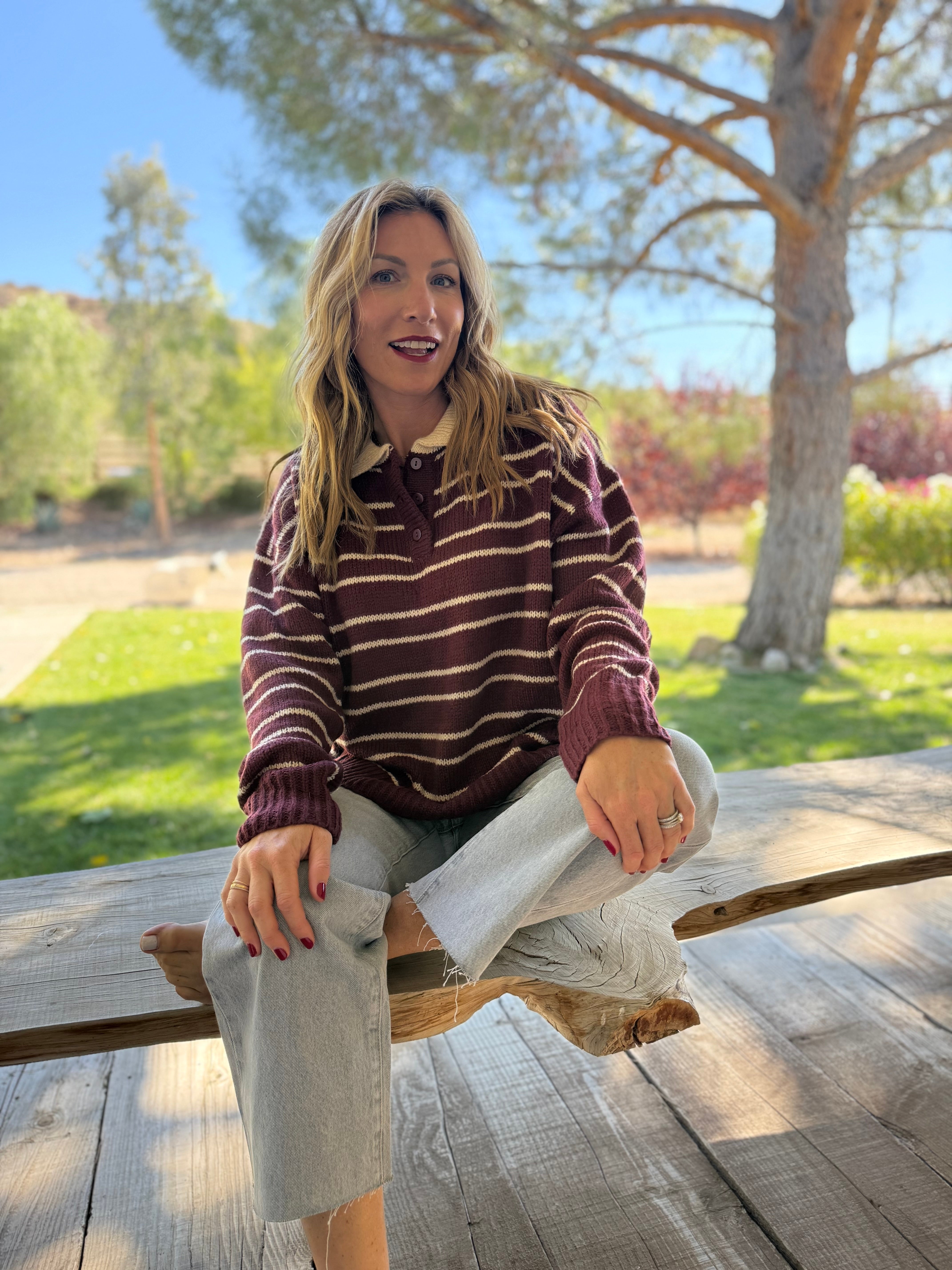 On Call Collared Sweater