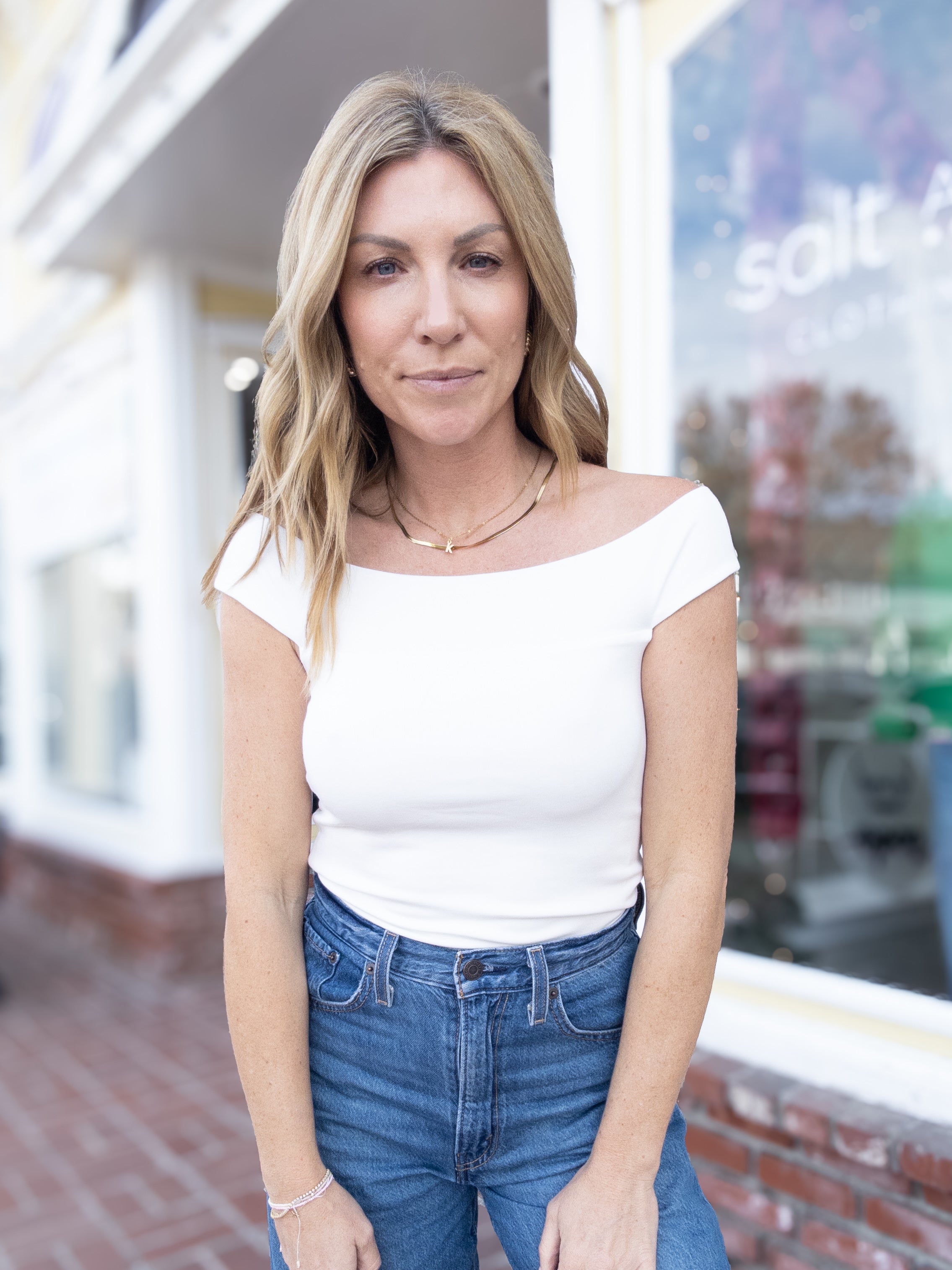 Z Supply Second Skin Off the Shoulder Top