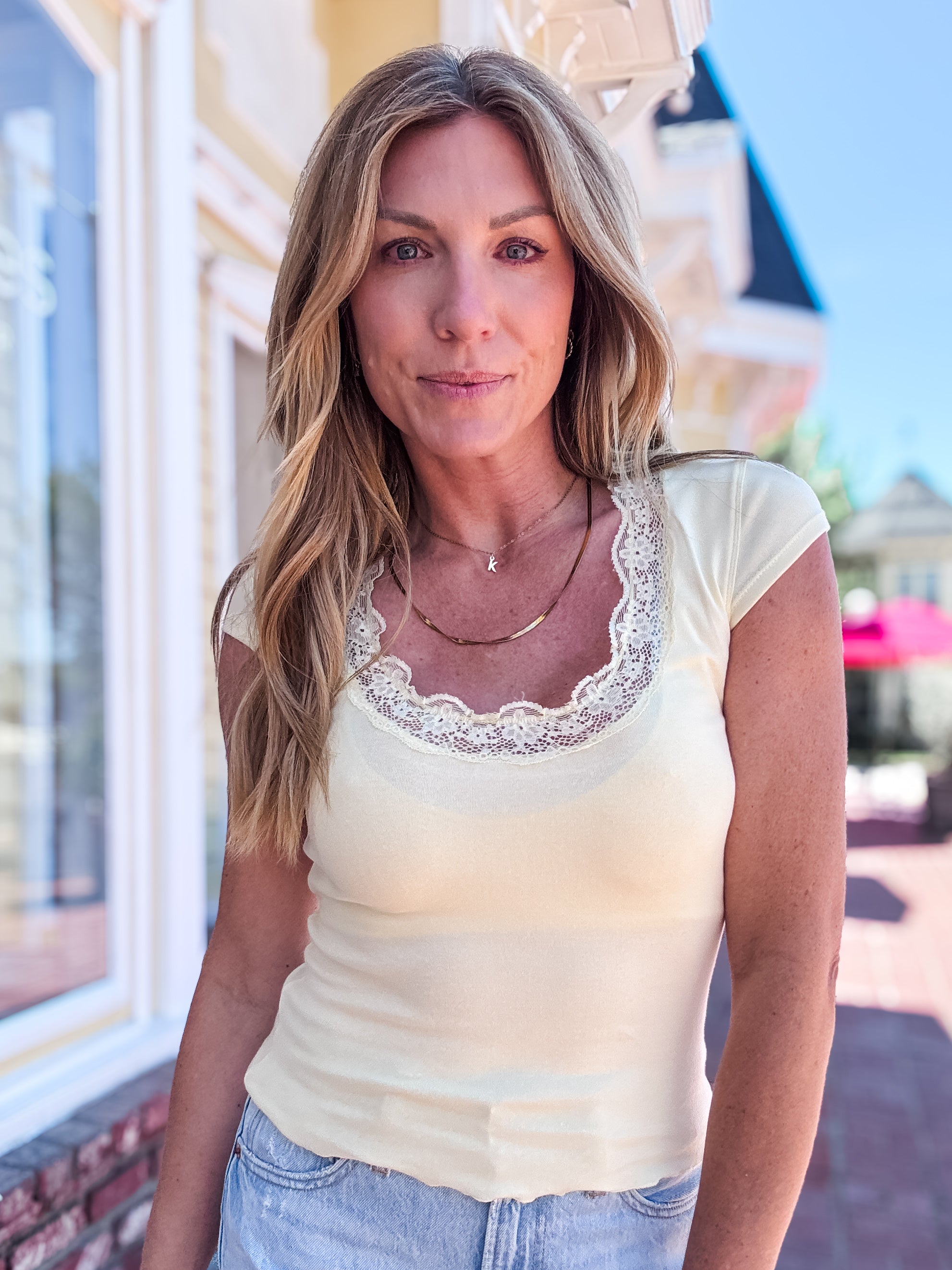 Paige Cap Sleeve Top