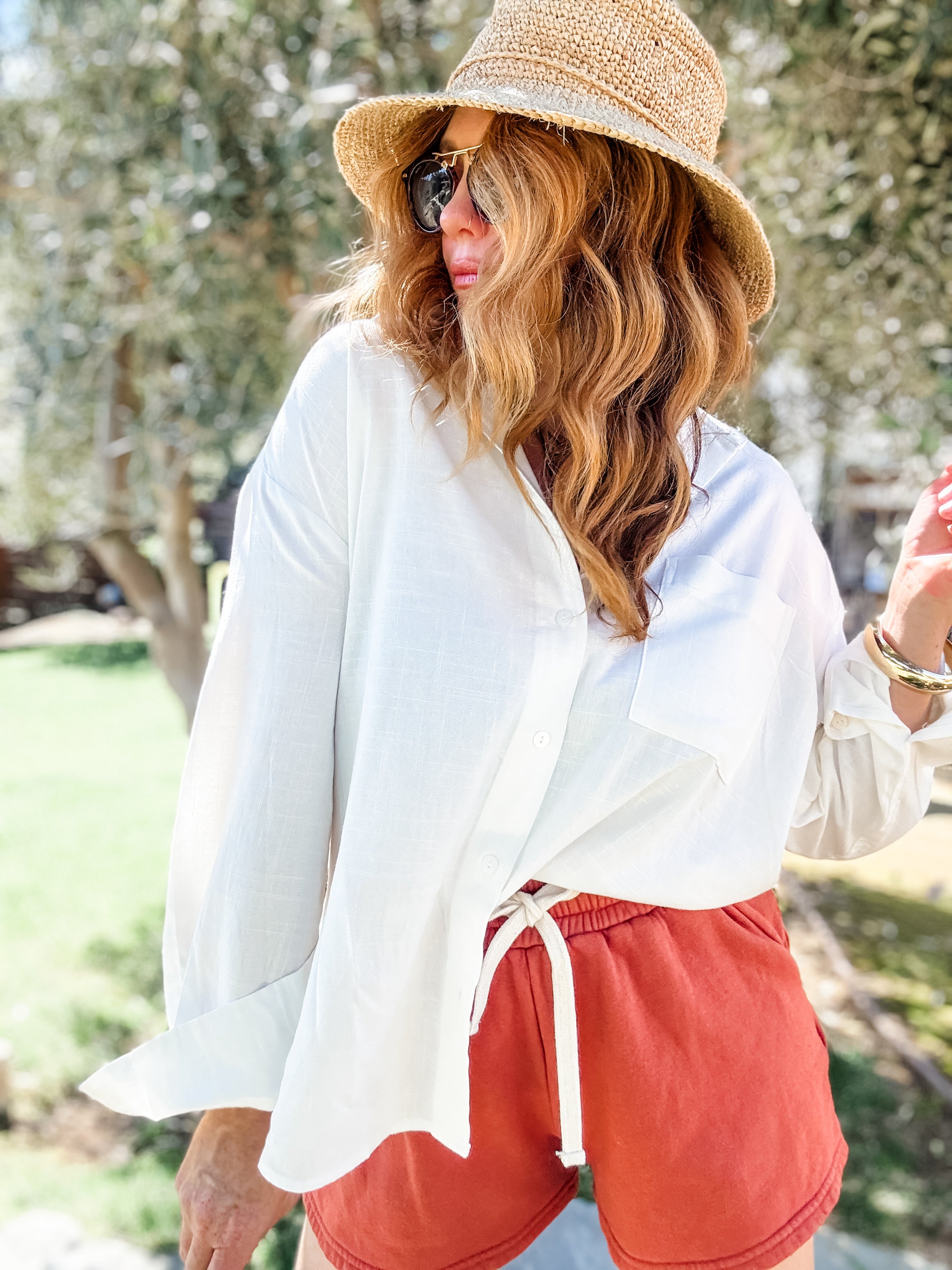 Simply Put Button Front Top