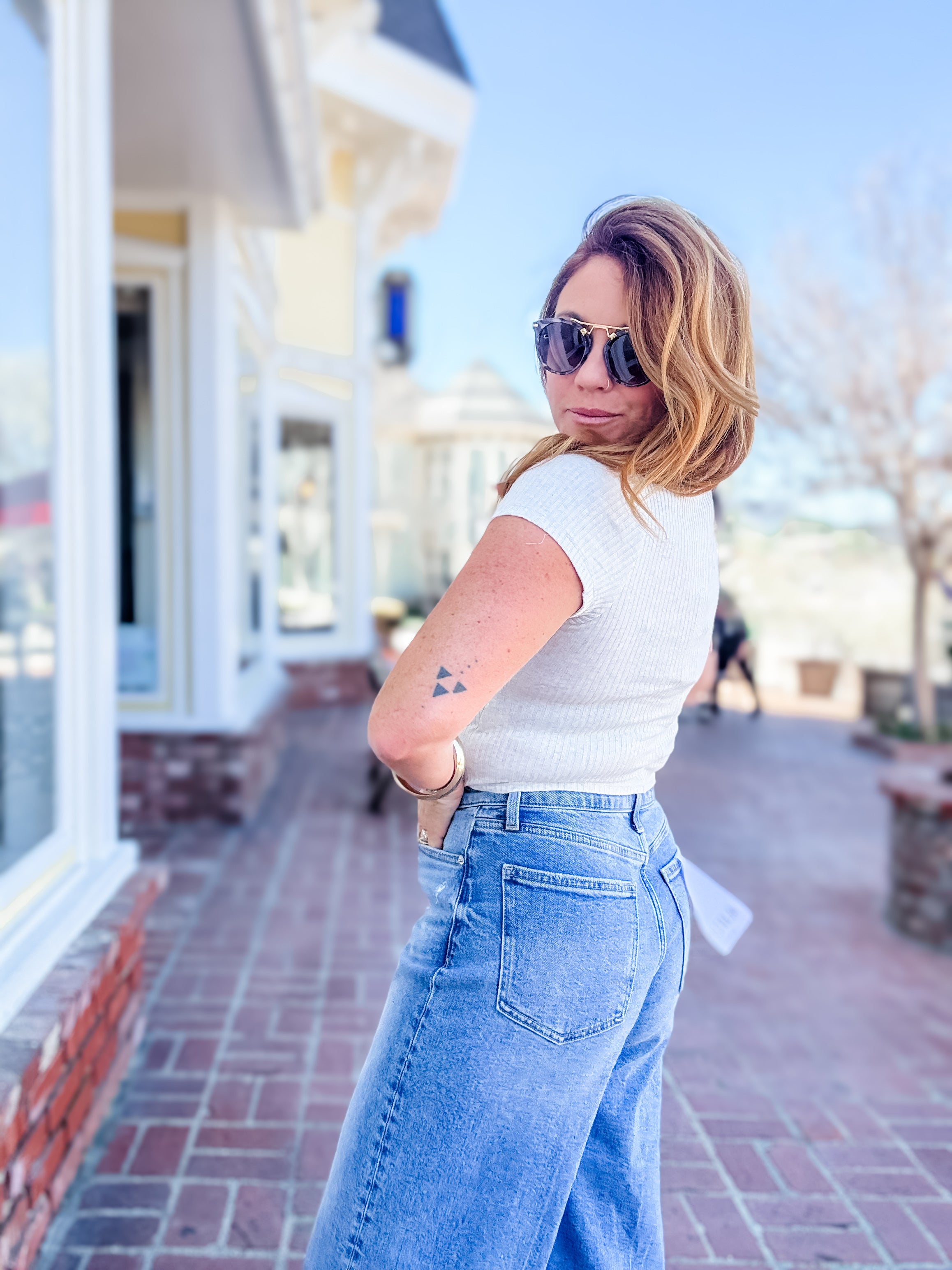 Sammie Button Front Top