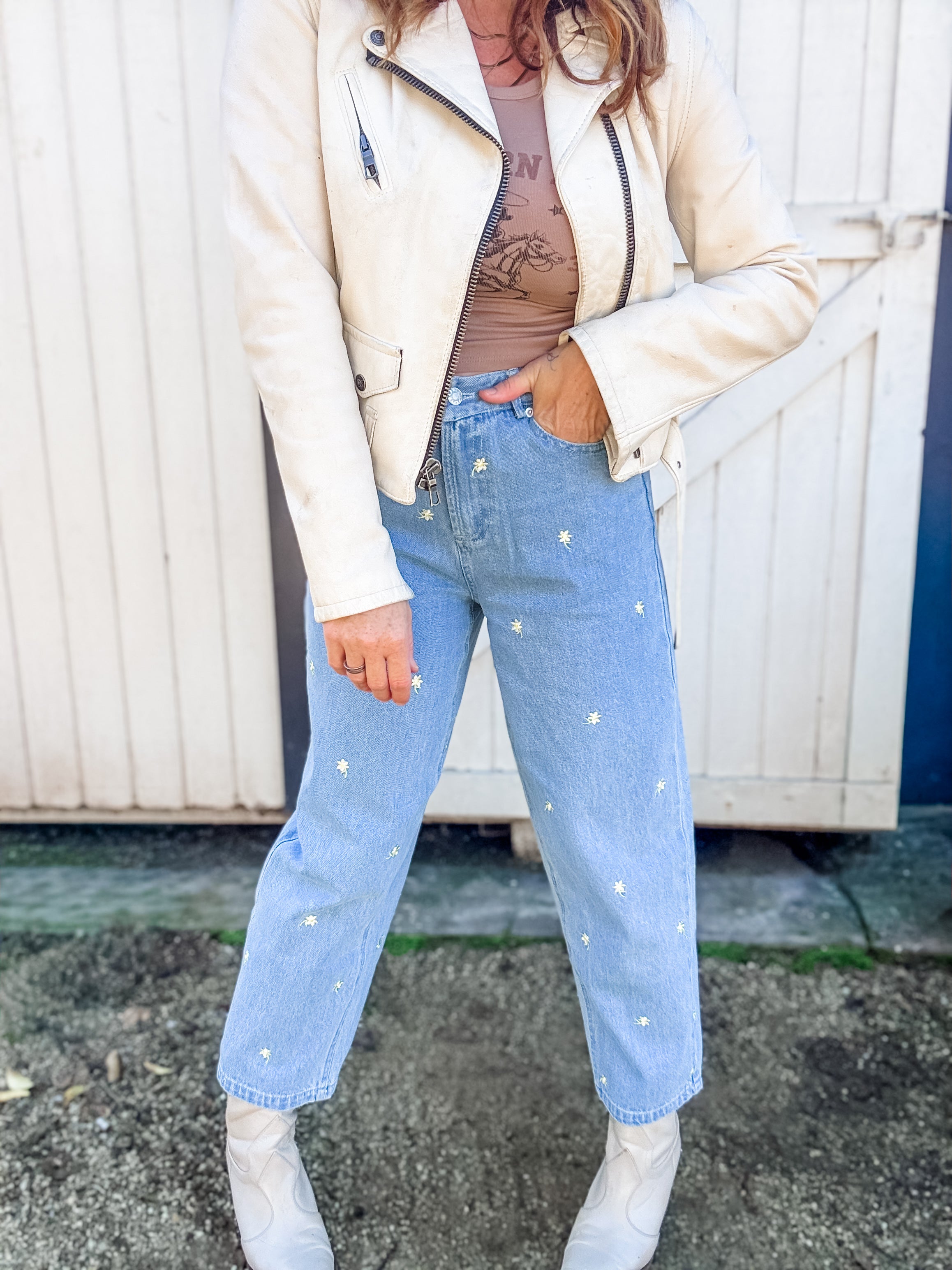 Picking Daisies Barrel Jeans