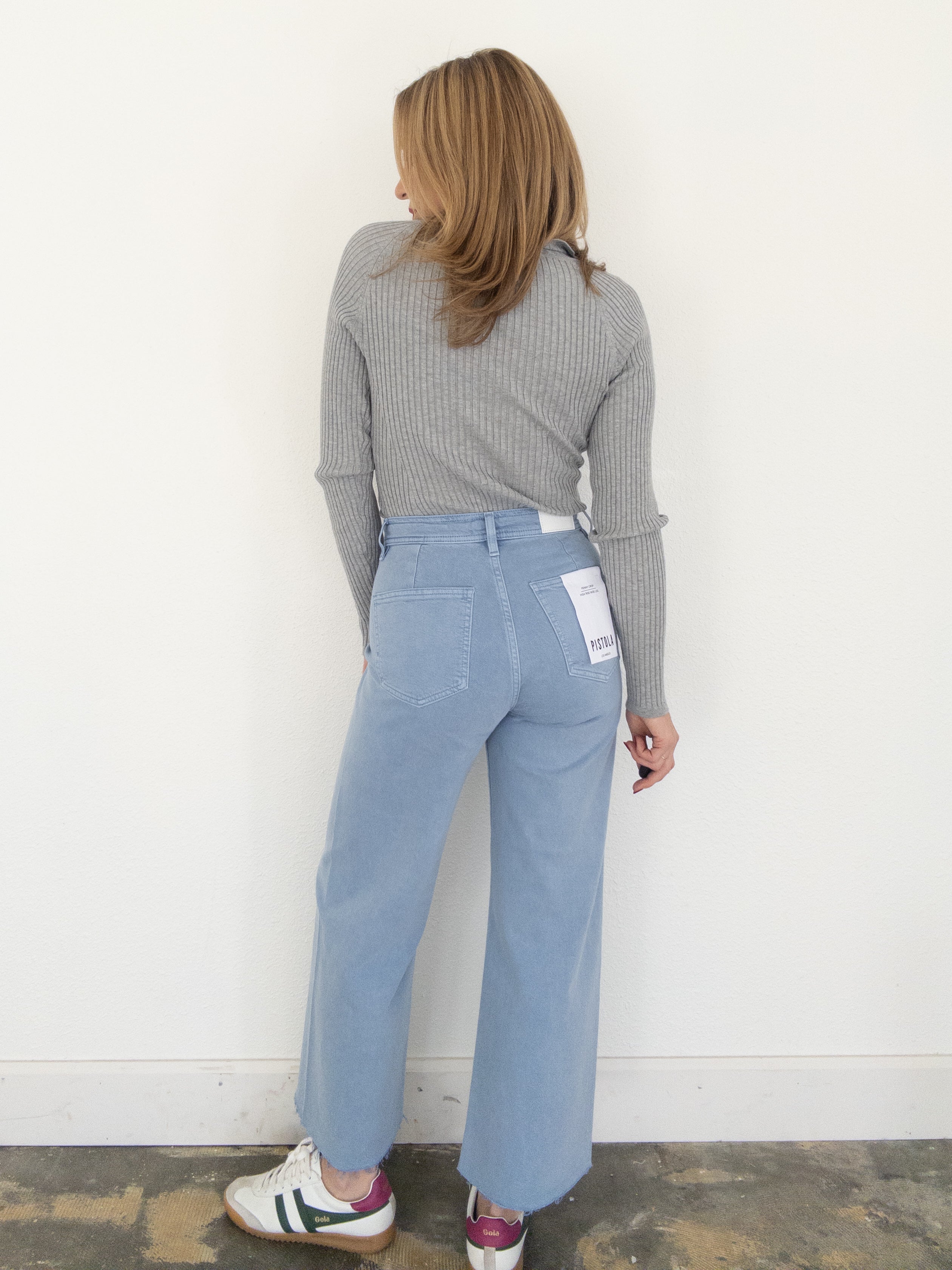 Pistola Penny High Rise Wide Leg Crop