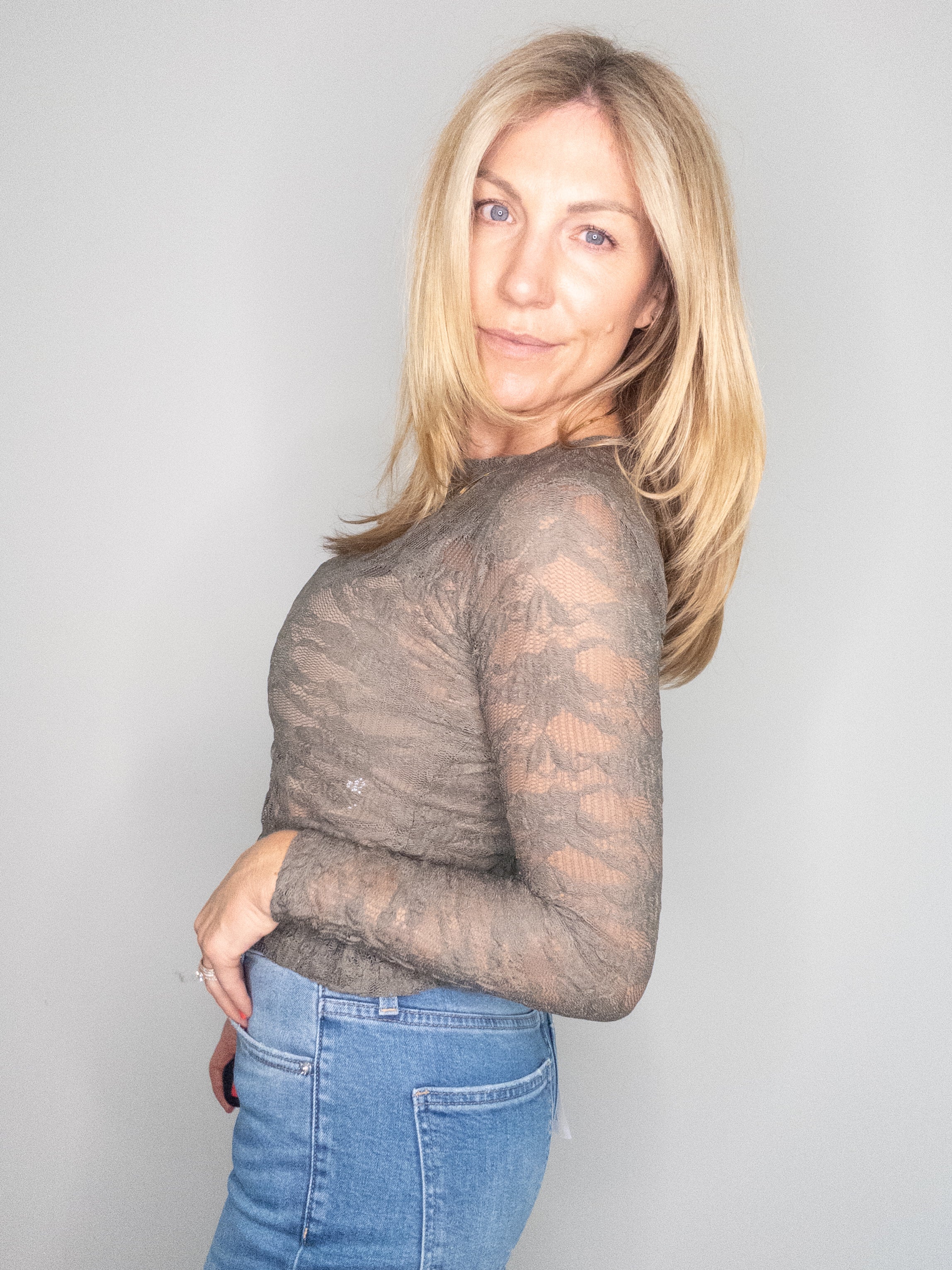 The Evie Sheer Lace Top