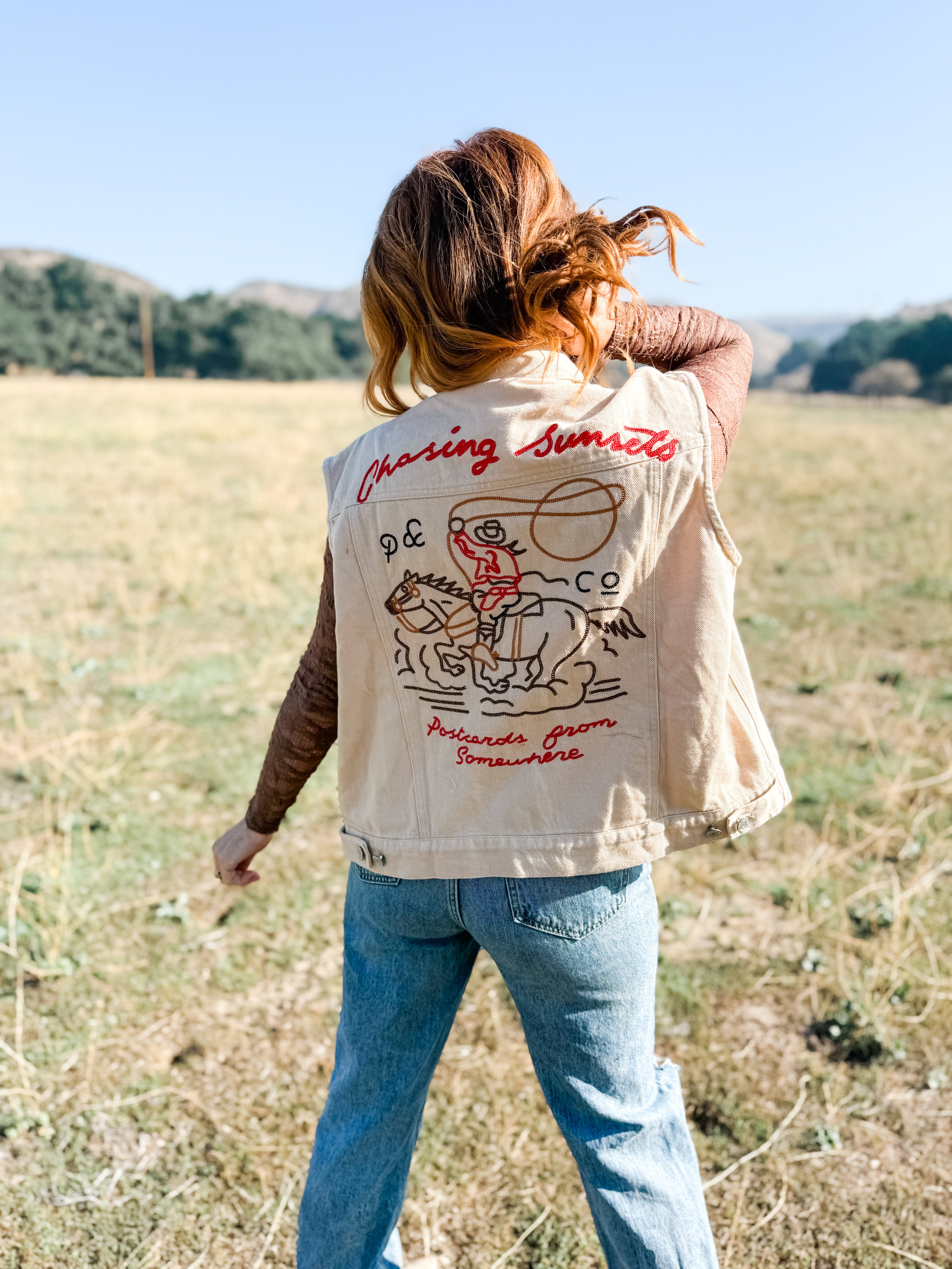 Chasing Sunset Embroidered Vest