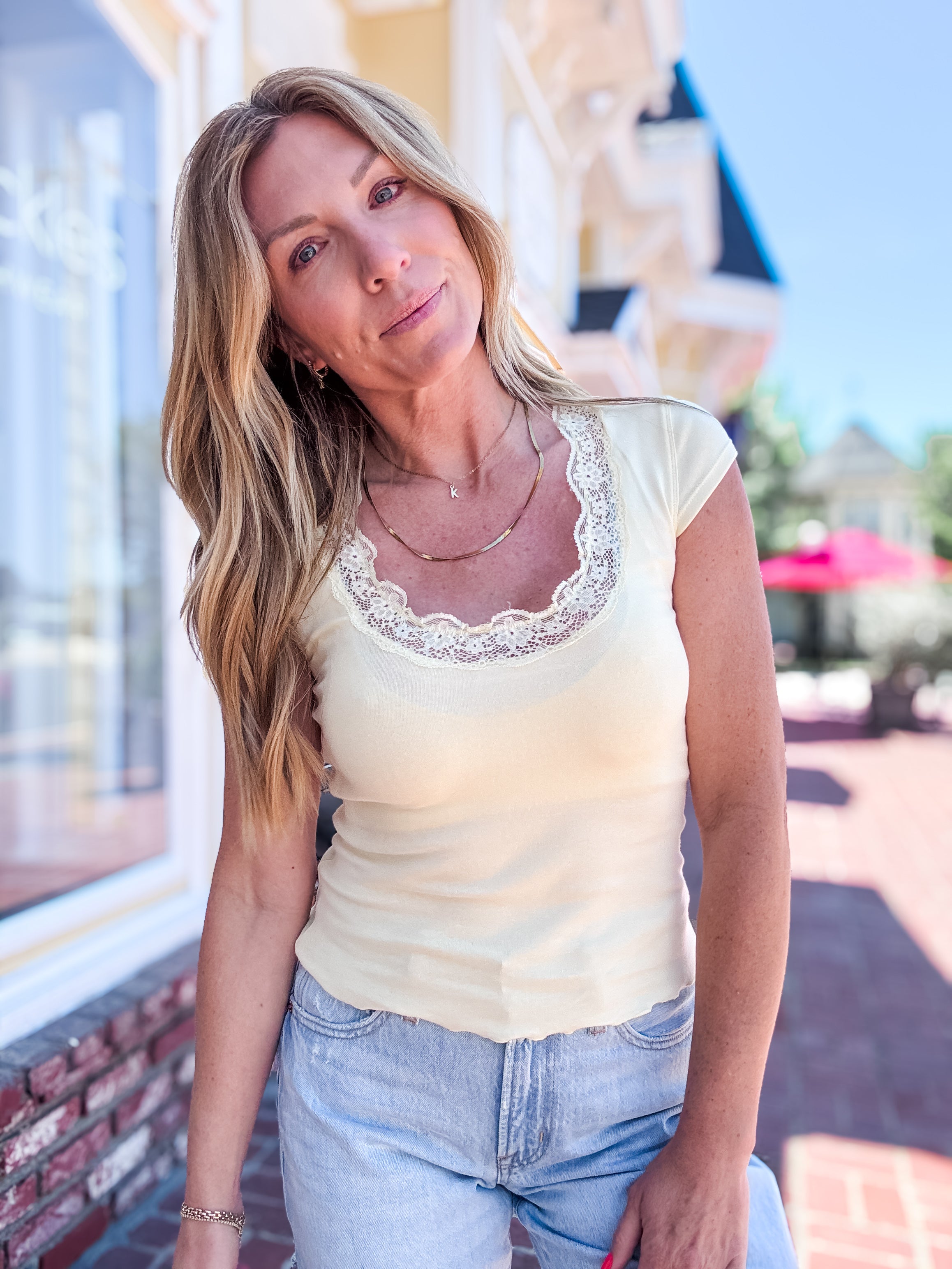 Paige Cap Sleeve Top