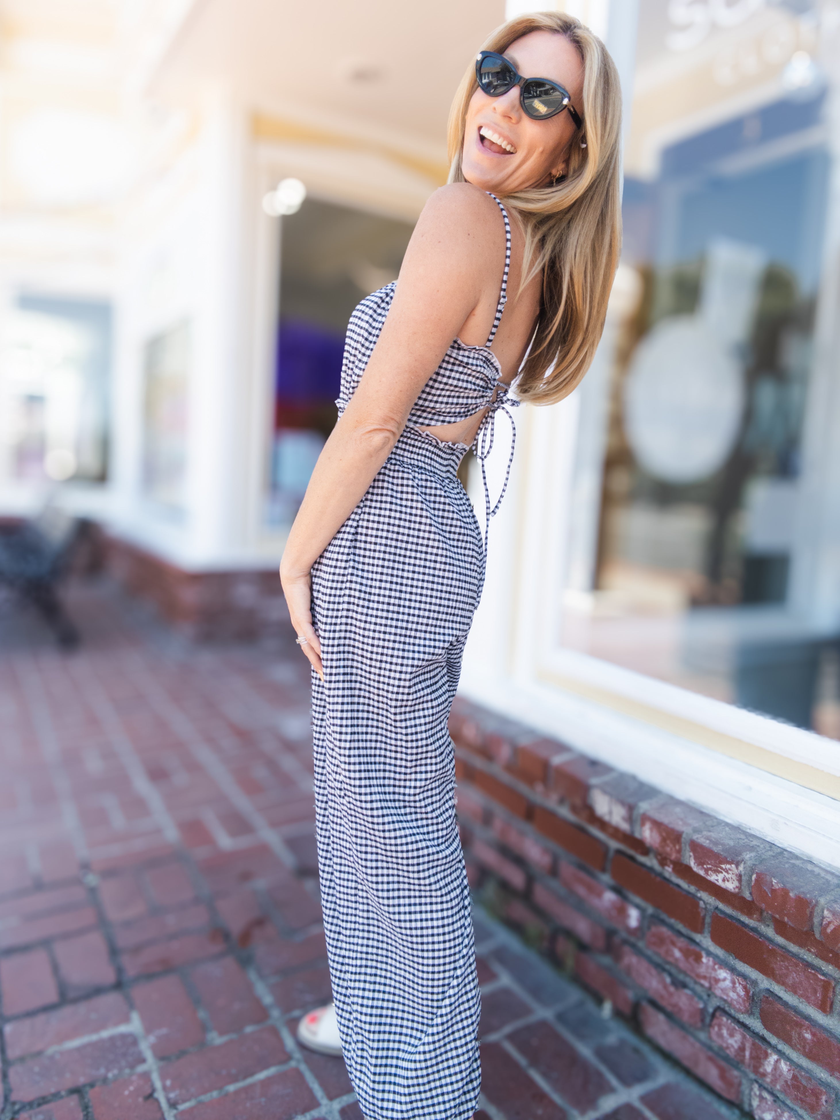 Cherish Gingham Jumpsuit