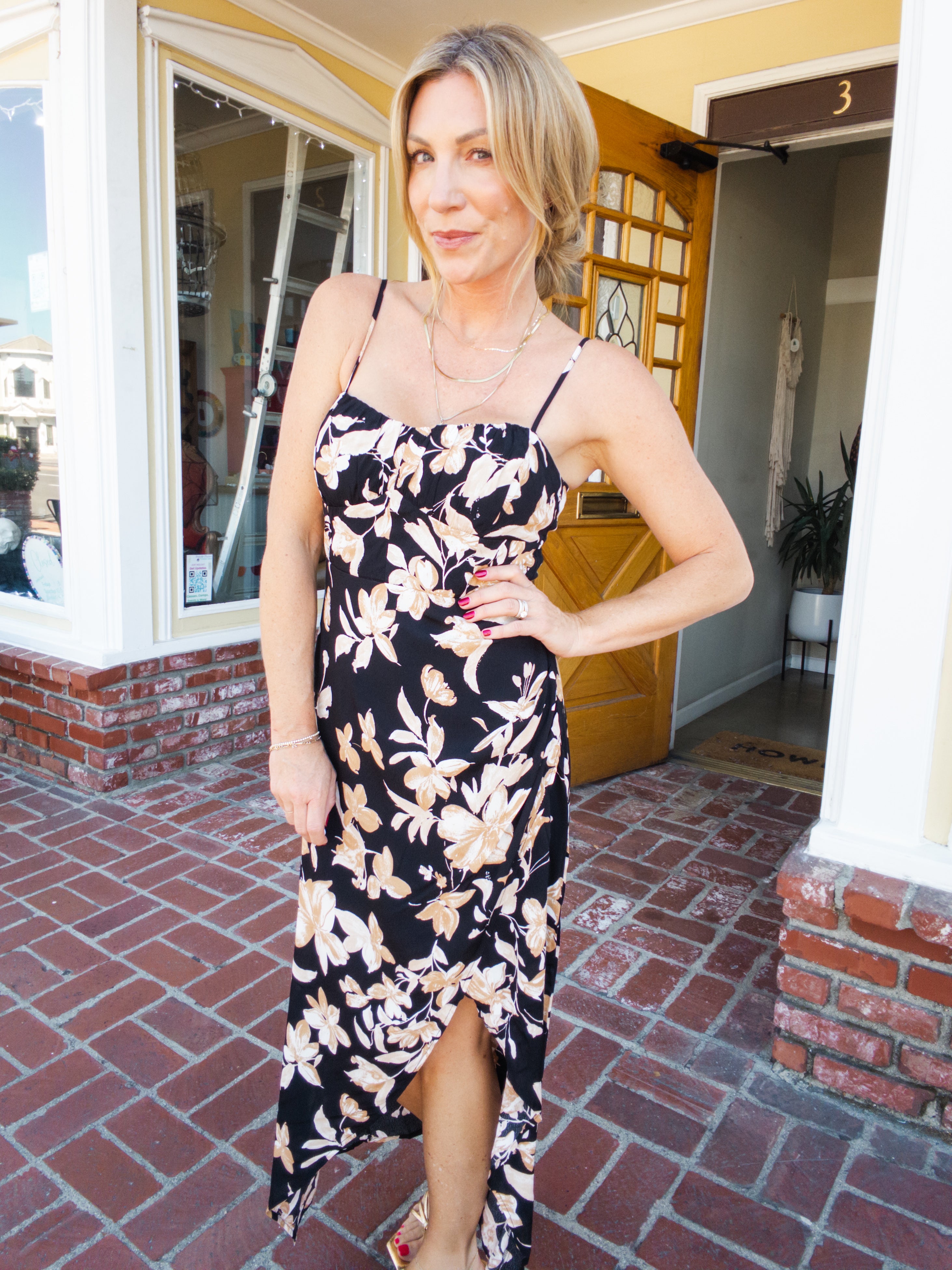 Floral Autumn Breeze Middy Dress