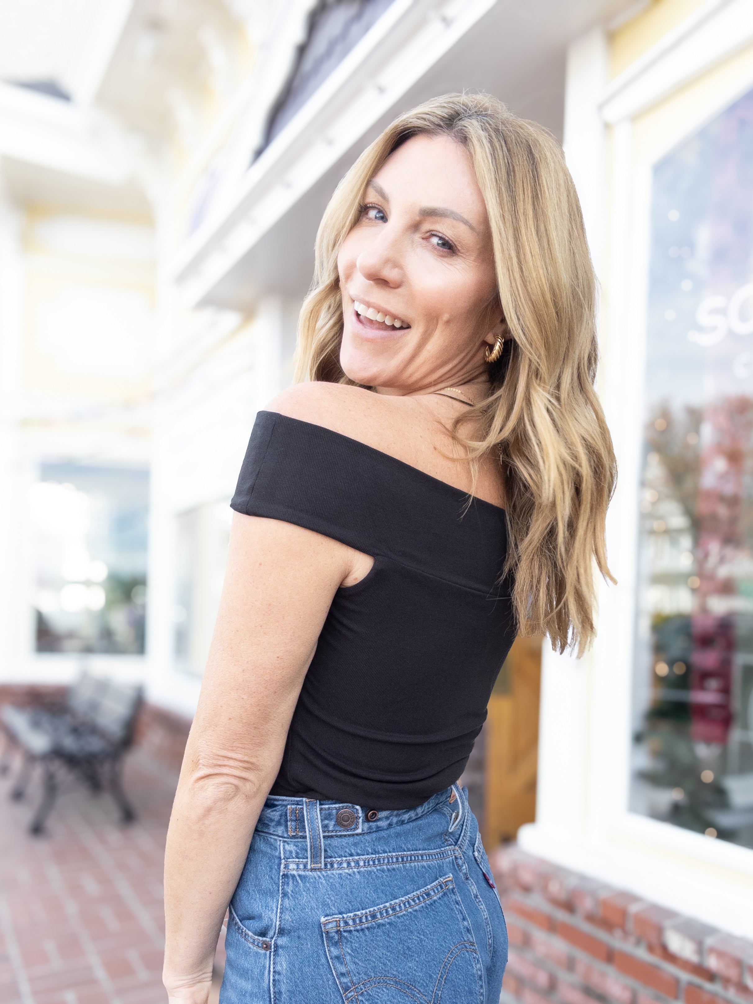 Z Supply Second Skin Off the Shoulder Top