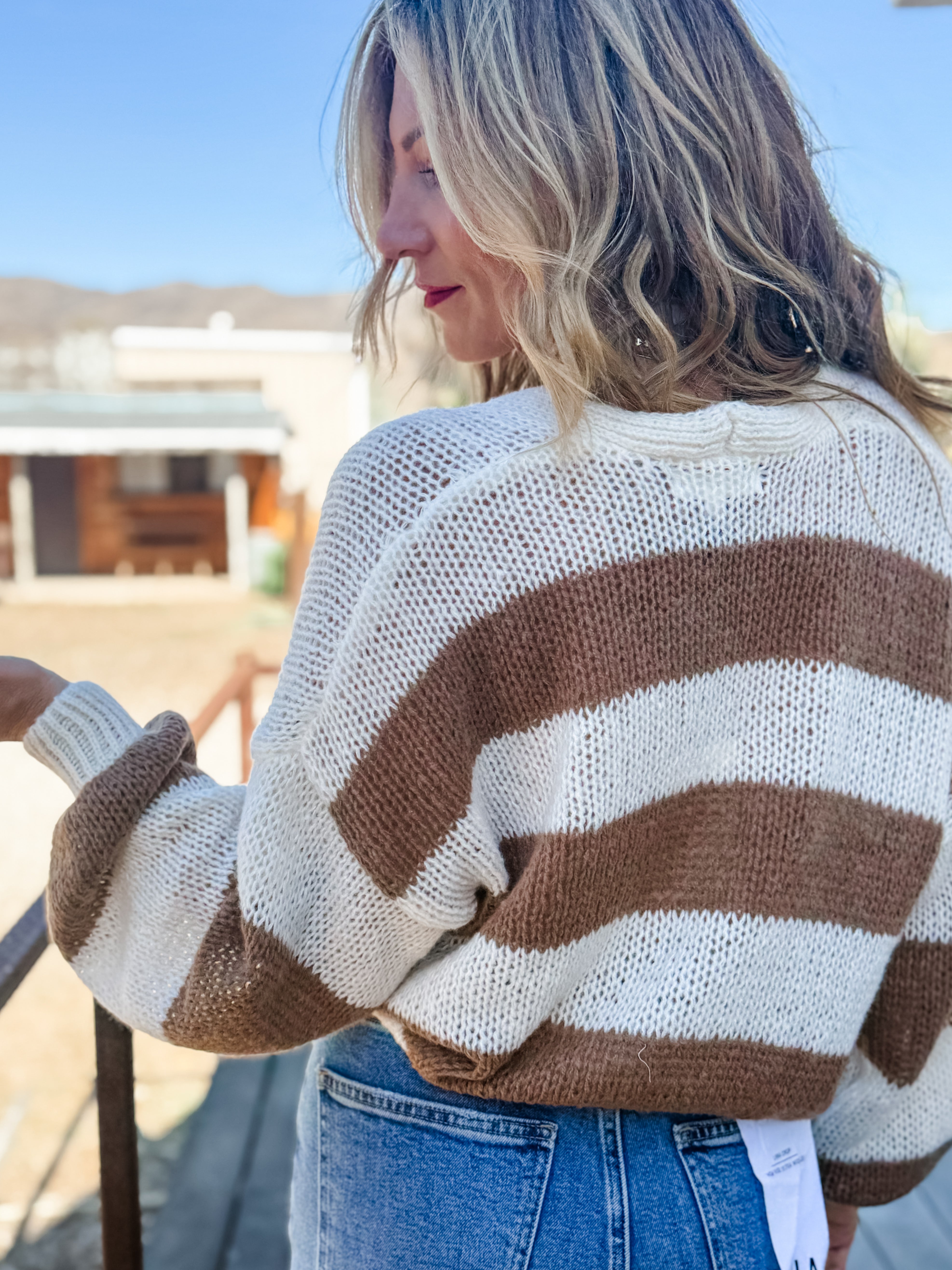 Evangaline Striped Cardigan