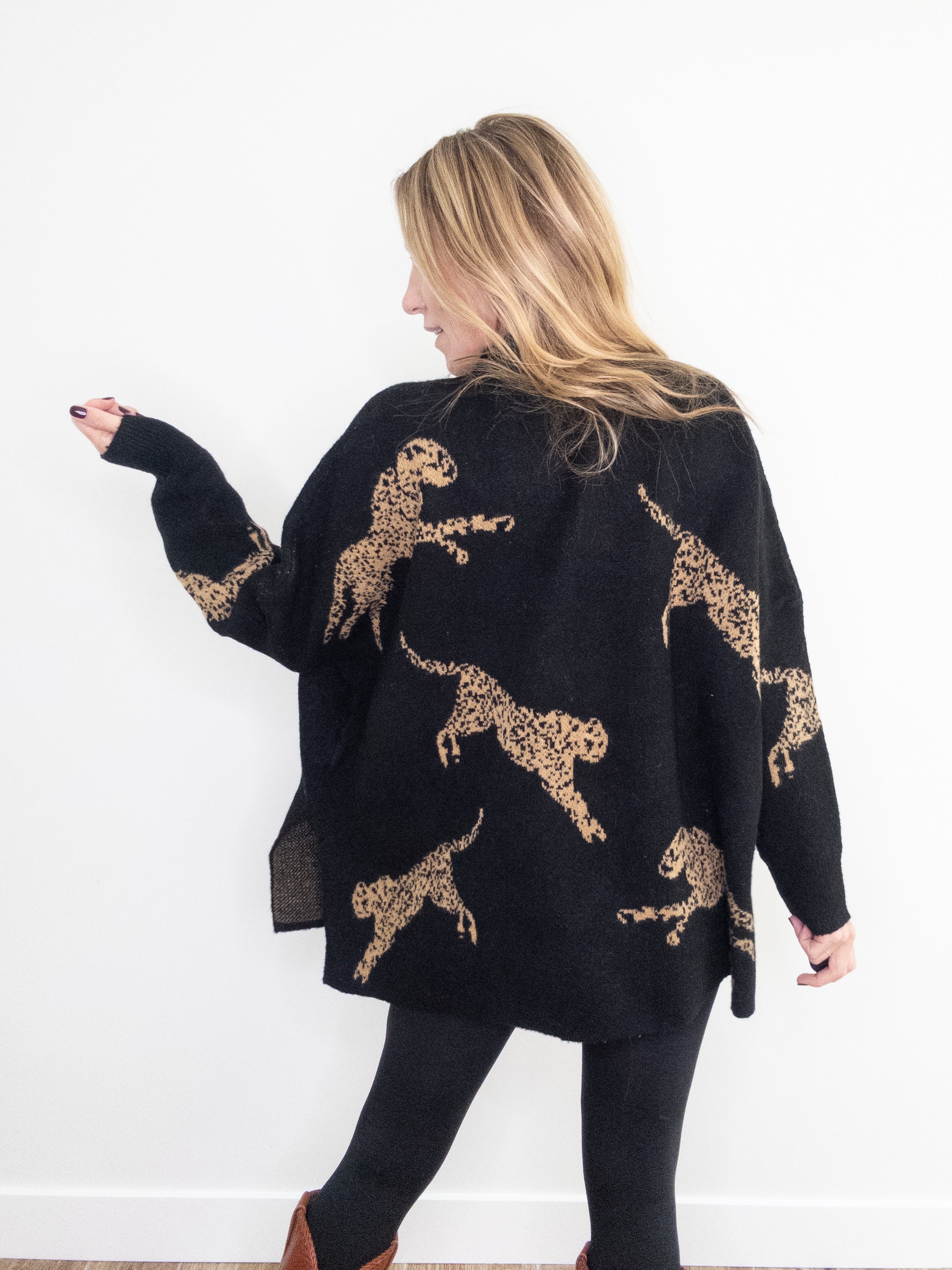 Haute Spots Cheetah Sweater