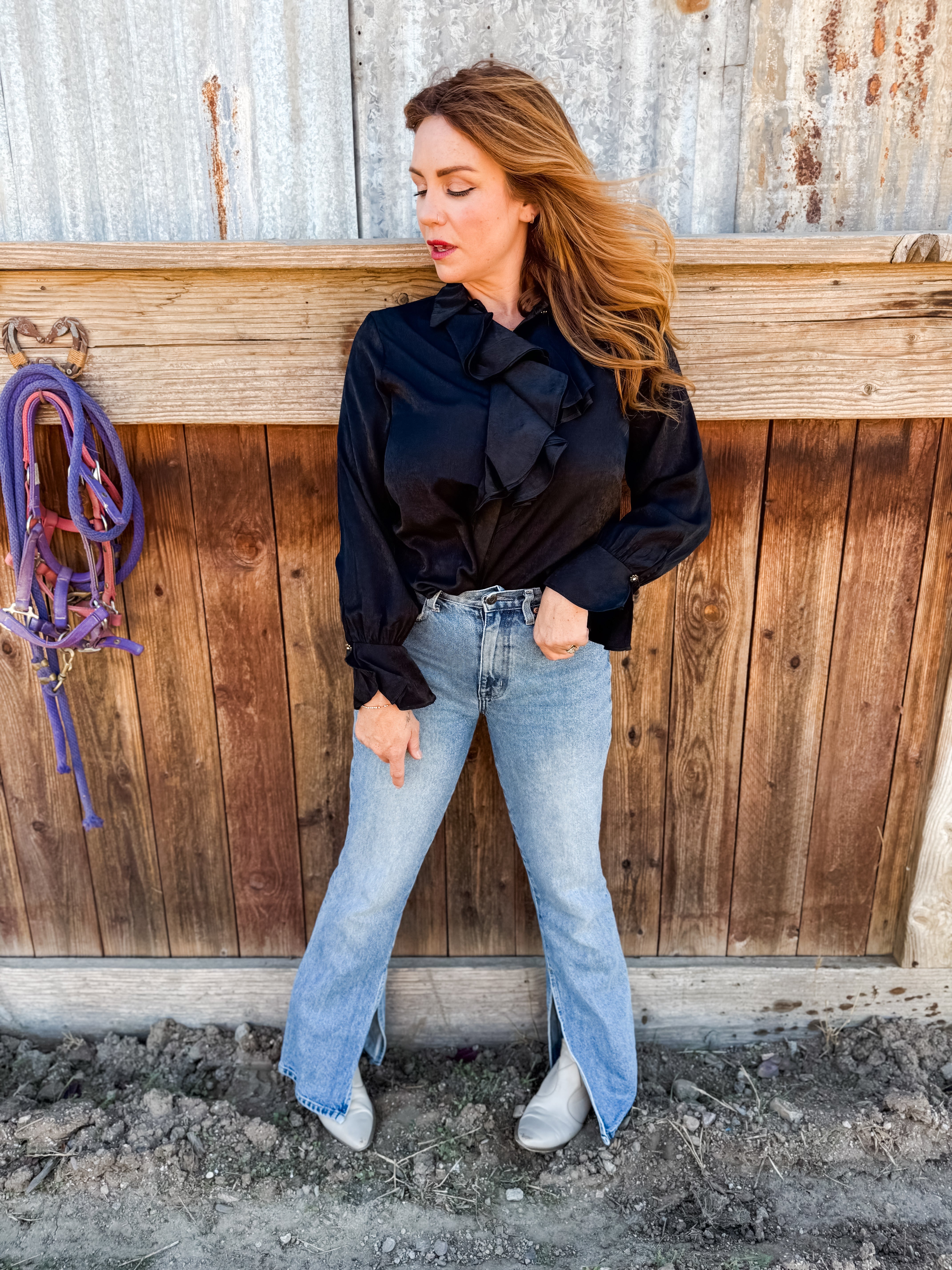 In Action Ruffle Top