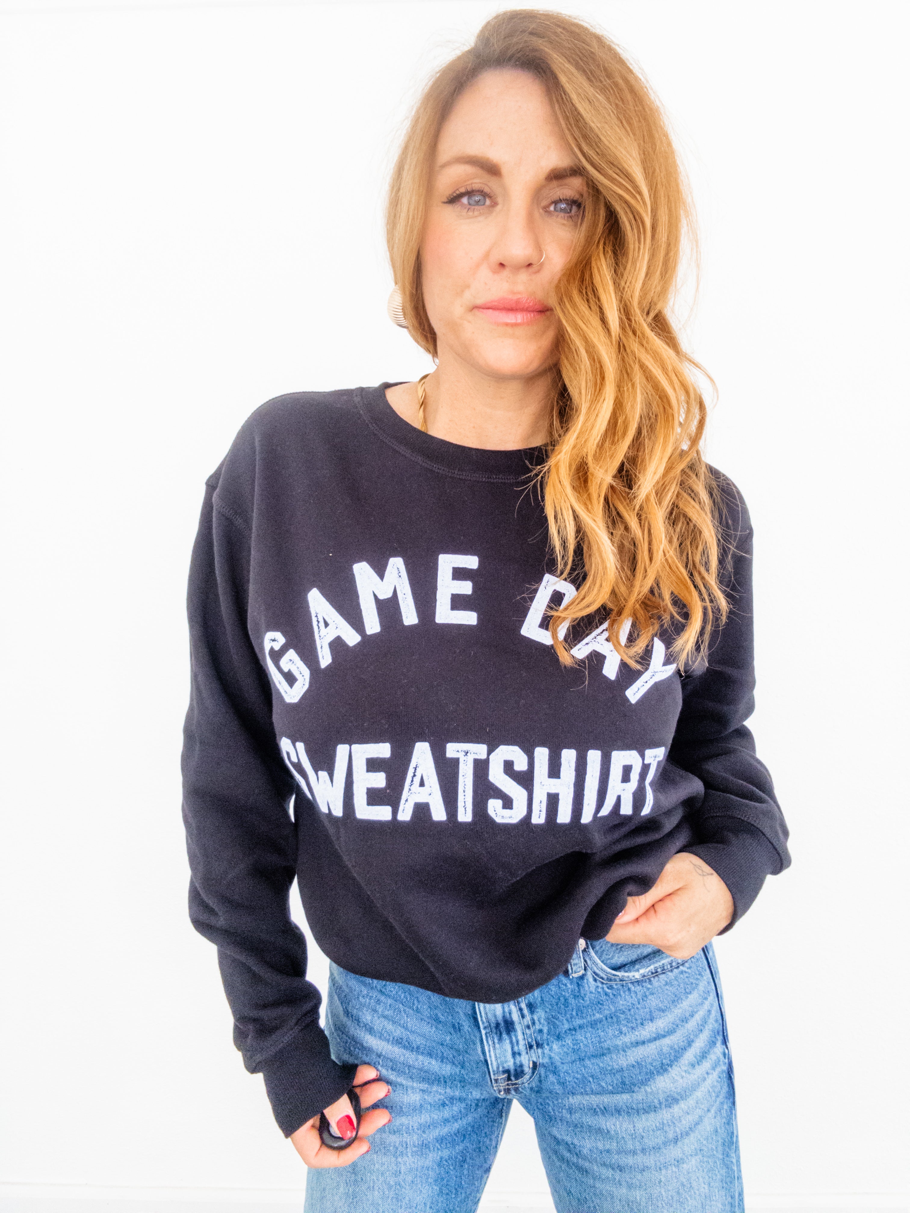 Project Social T Game Day/Day Drinking Reversible Sweatshirt