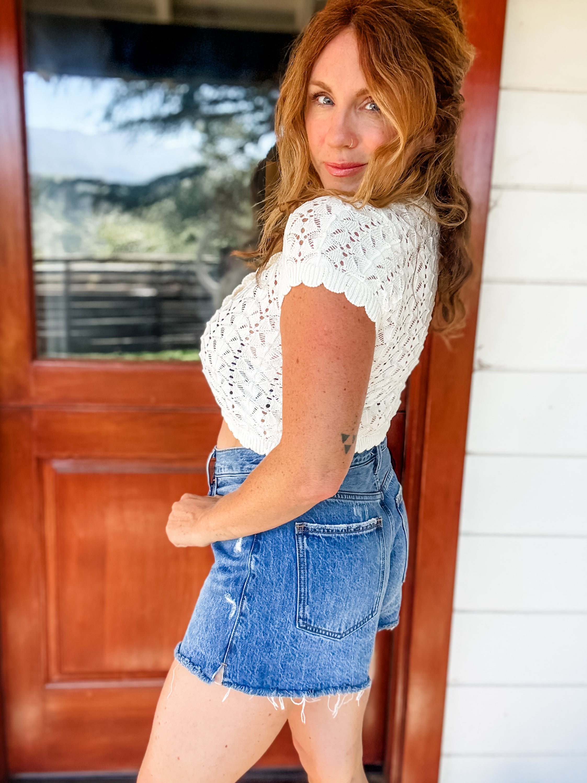 Sweetheart Short Sleeve Cardigan