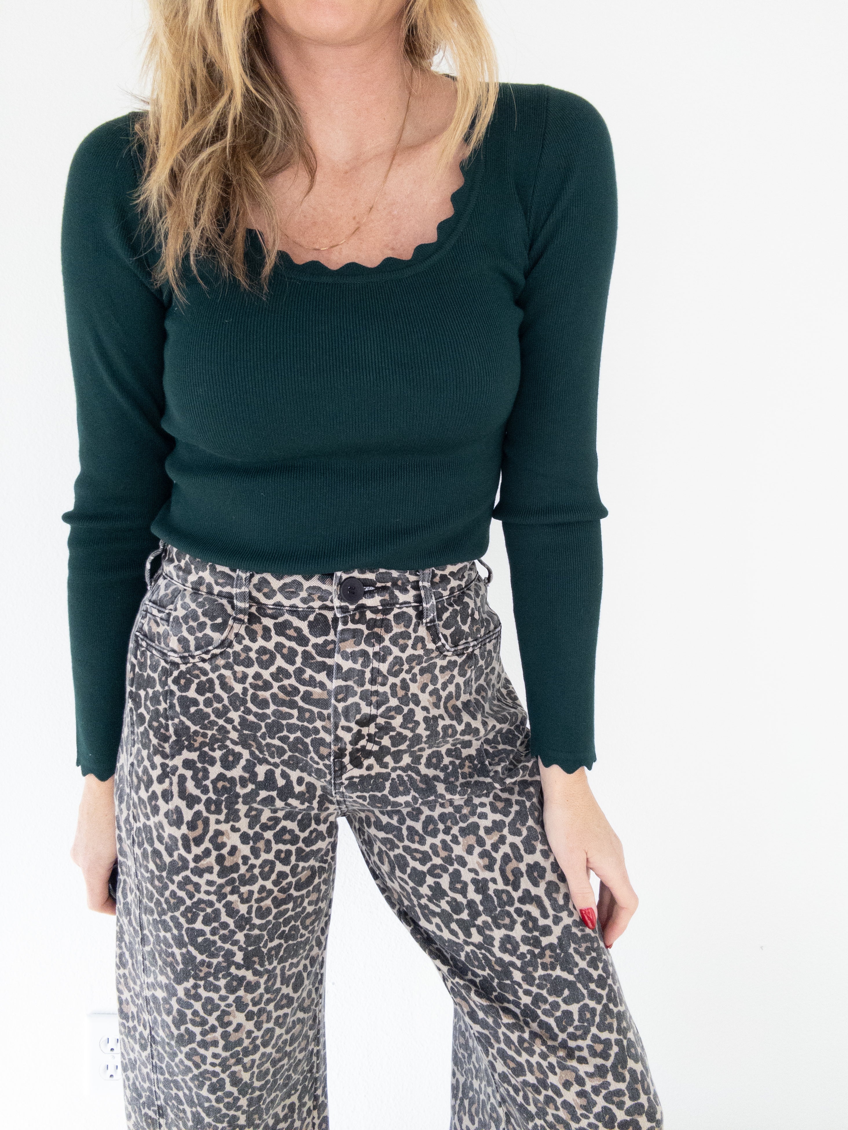 Here To Stay Leopard Barrel Pant