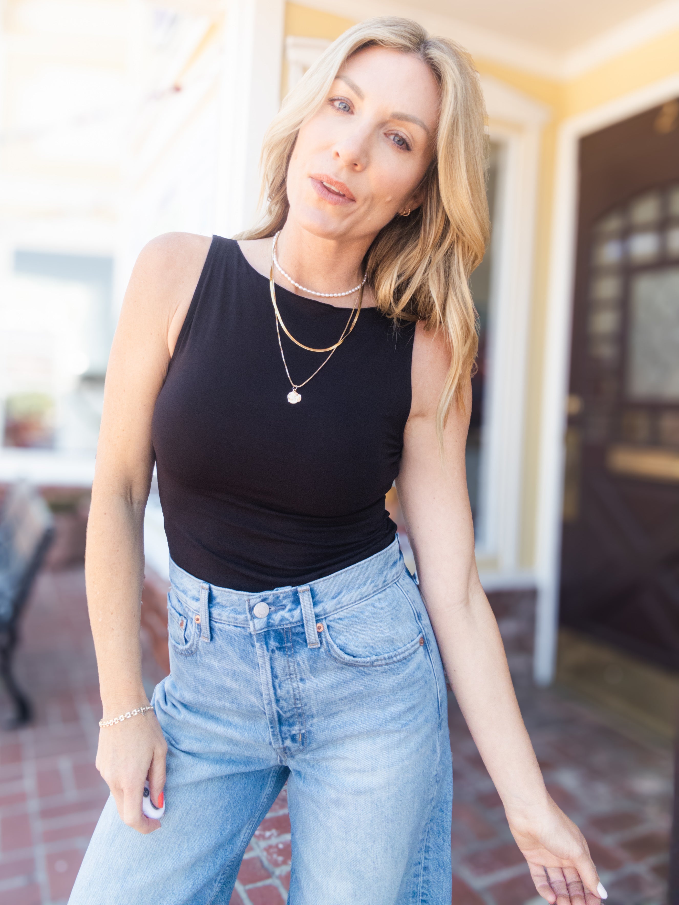 Project Social T Odette Boat Neck Tank