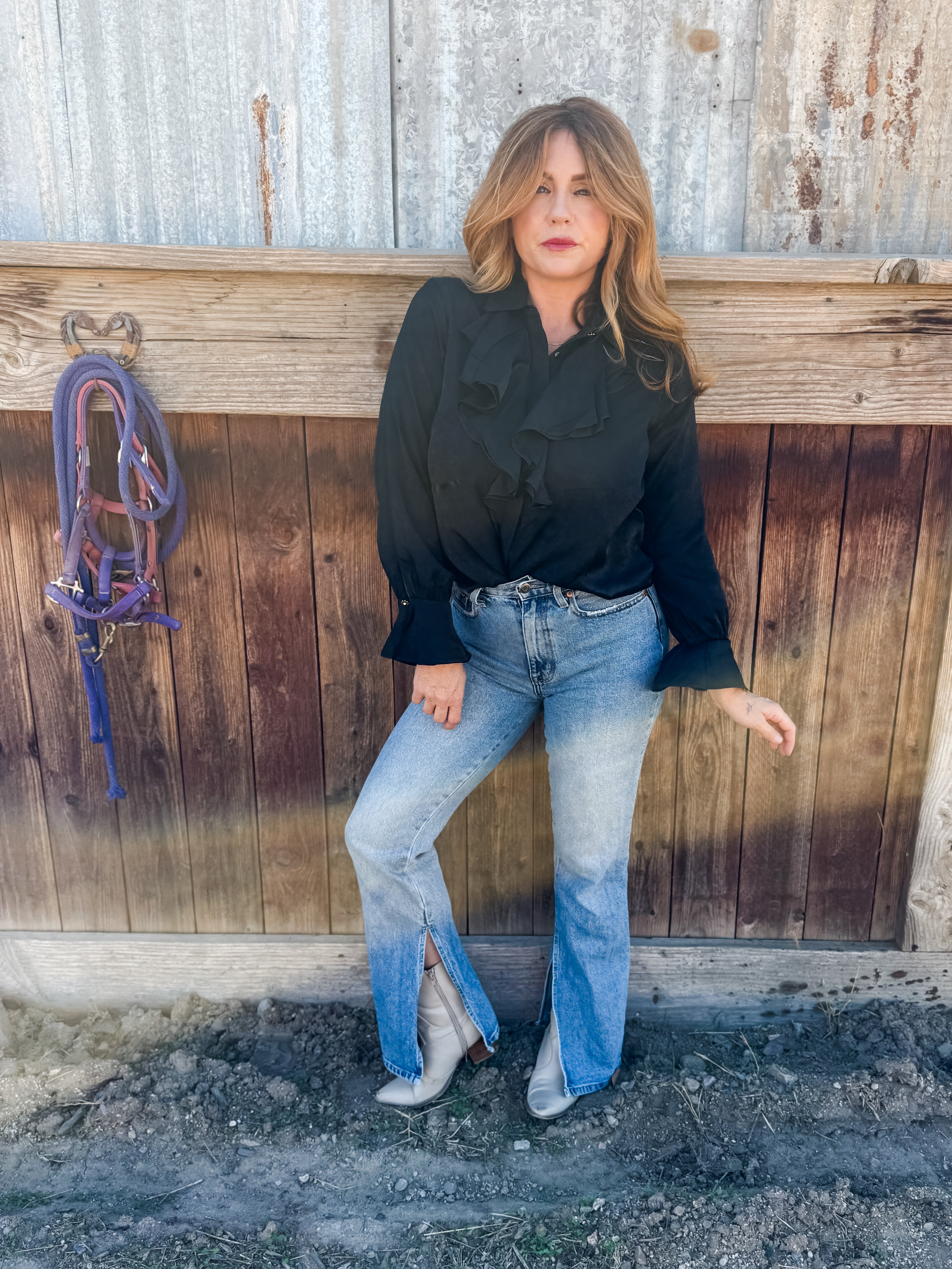 In Action Ruffle Top