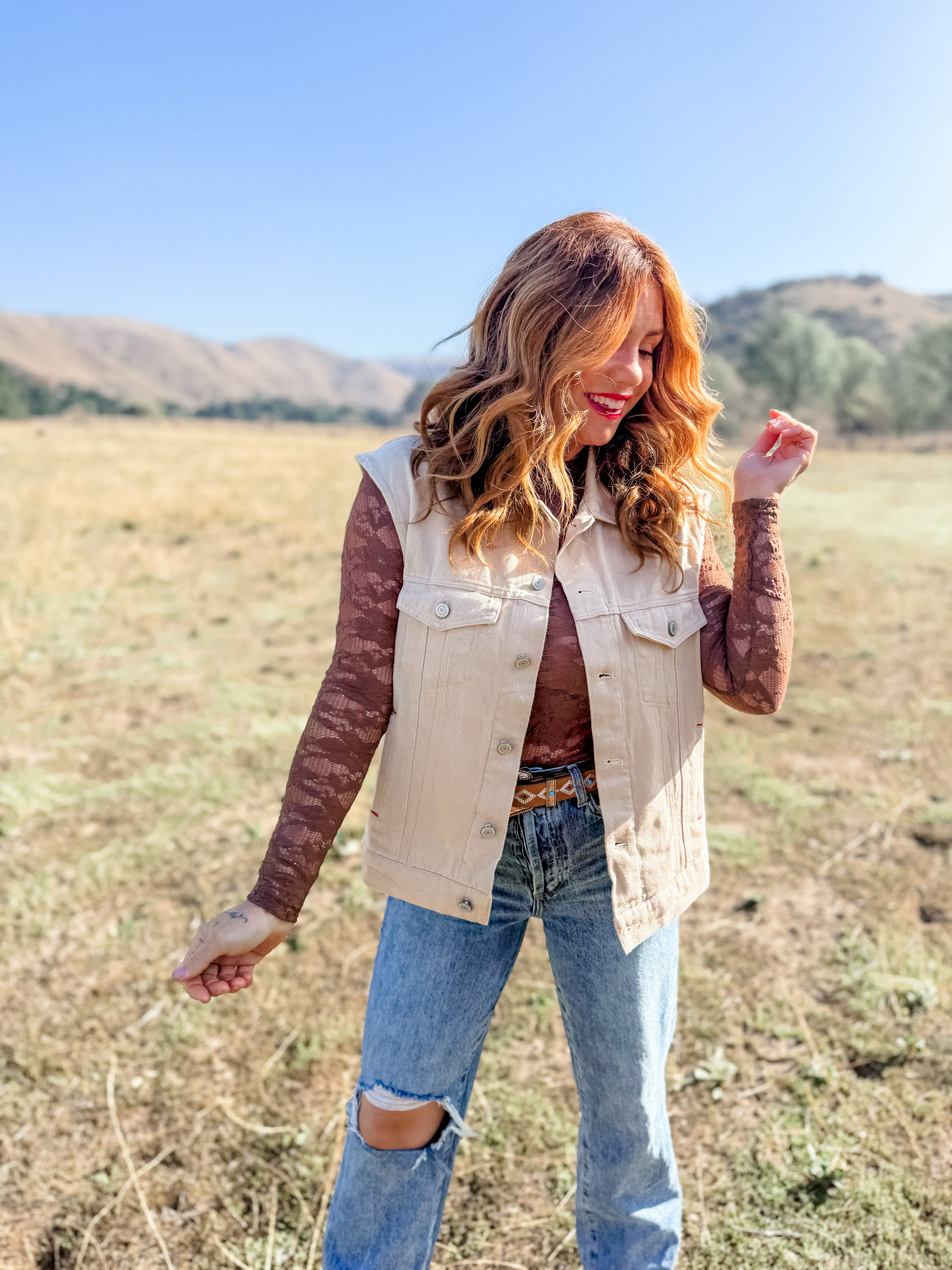 Chasing Sunset Embroidered Vest