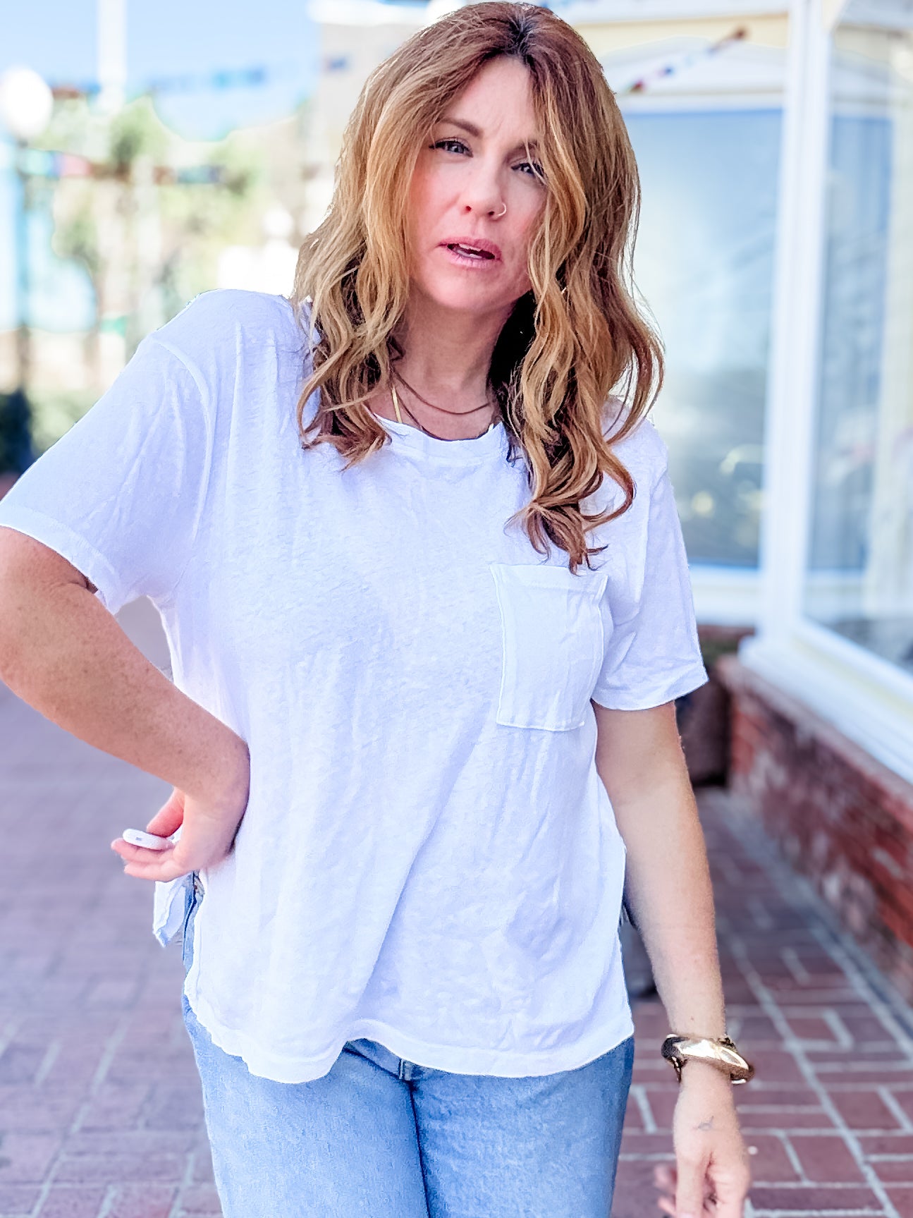 Project Social T Fen Boyfriend Pocket Tee