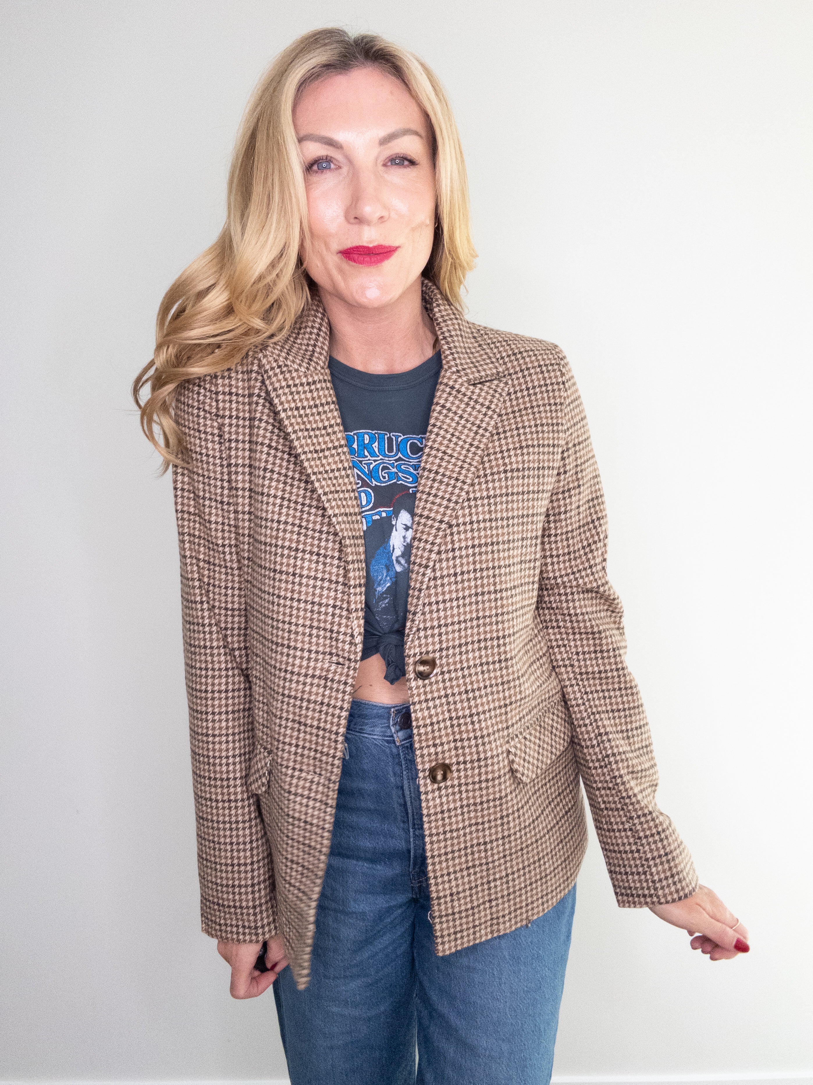 Houndstooth Blazer