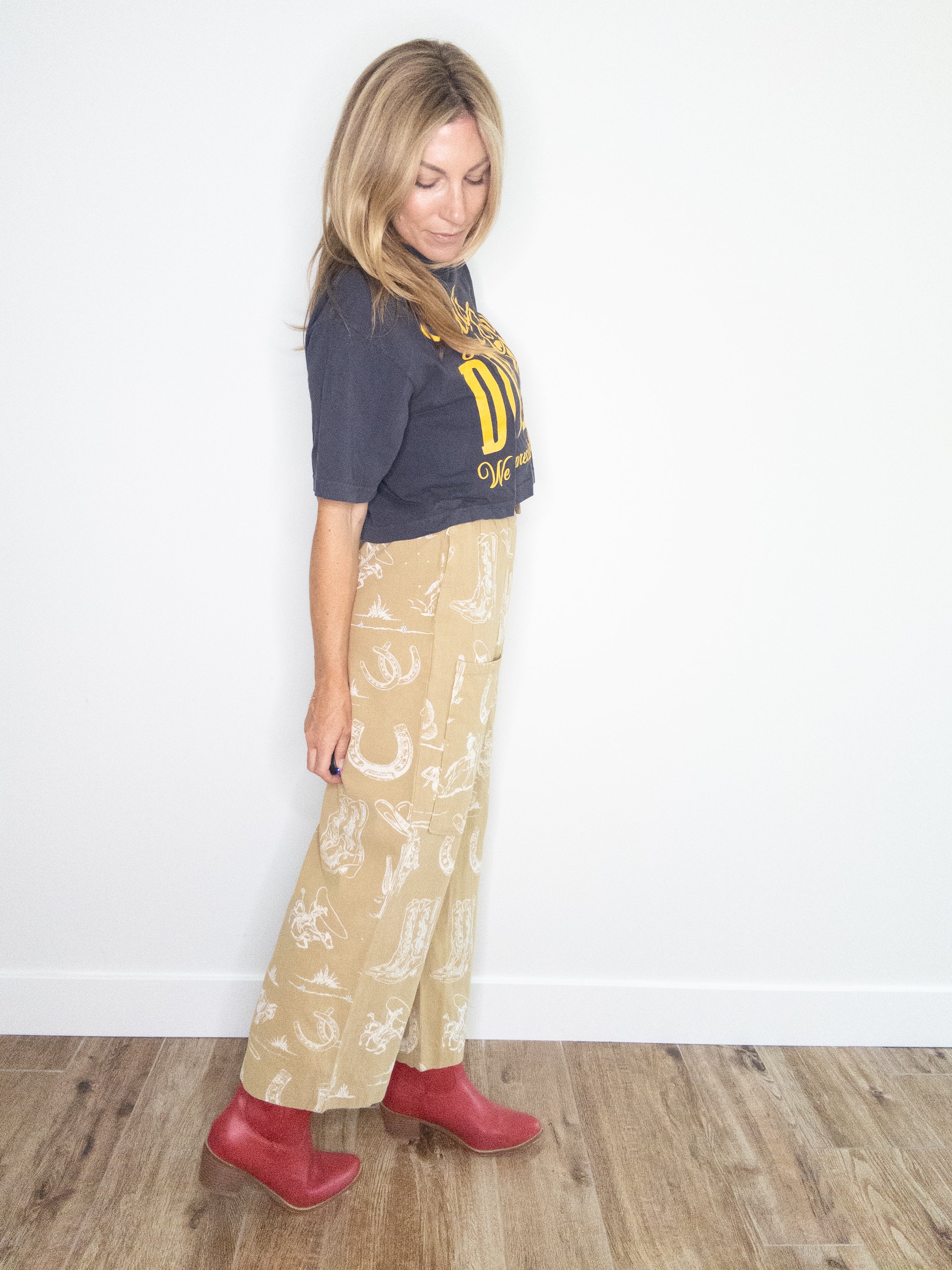 Get Rowdy Western Motif Pants