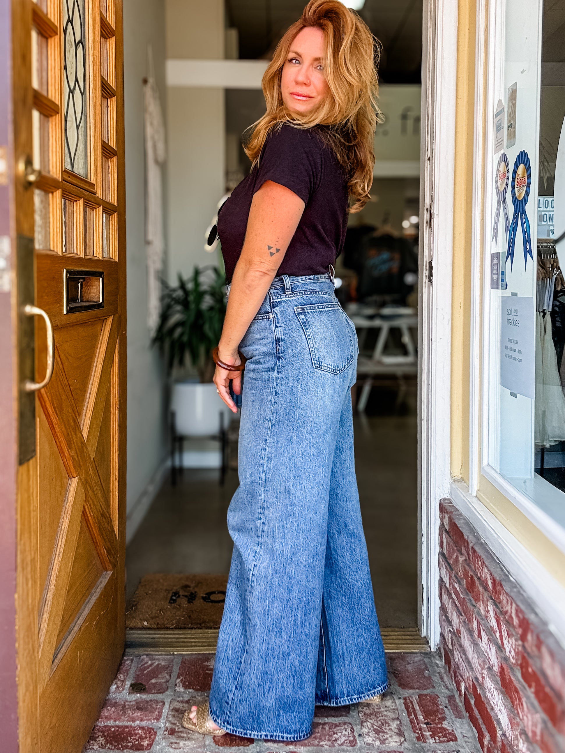 Z Supply Head Turner High Rise Wide Leg Pant