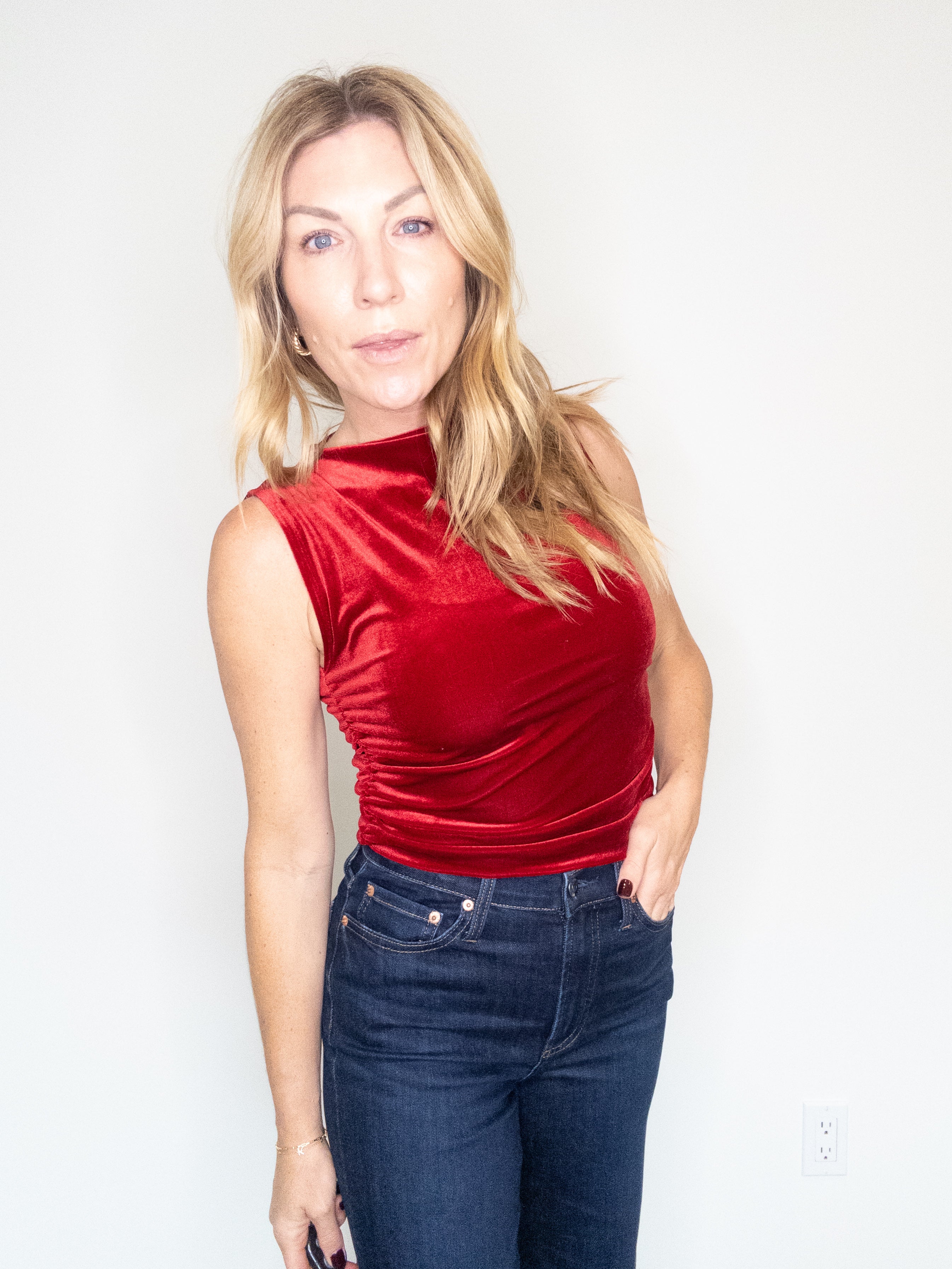 Project Social T On Repeat Velvet Tank