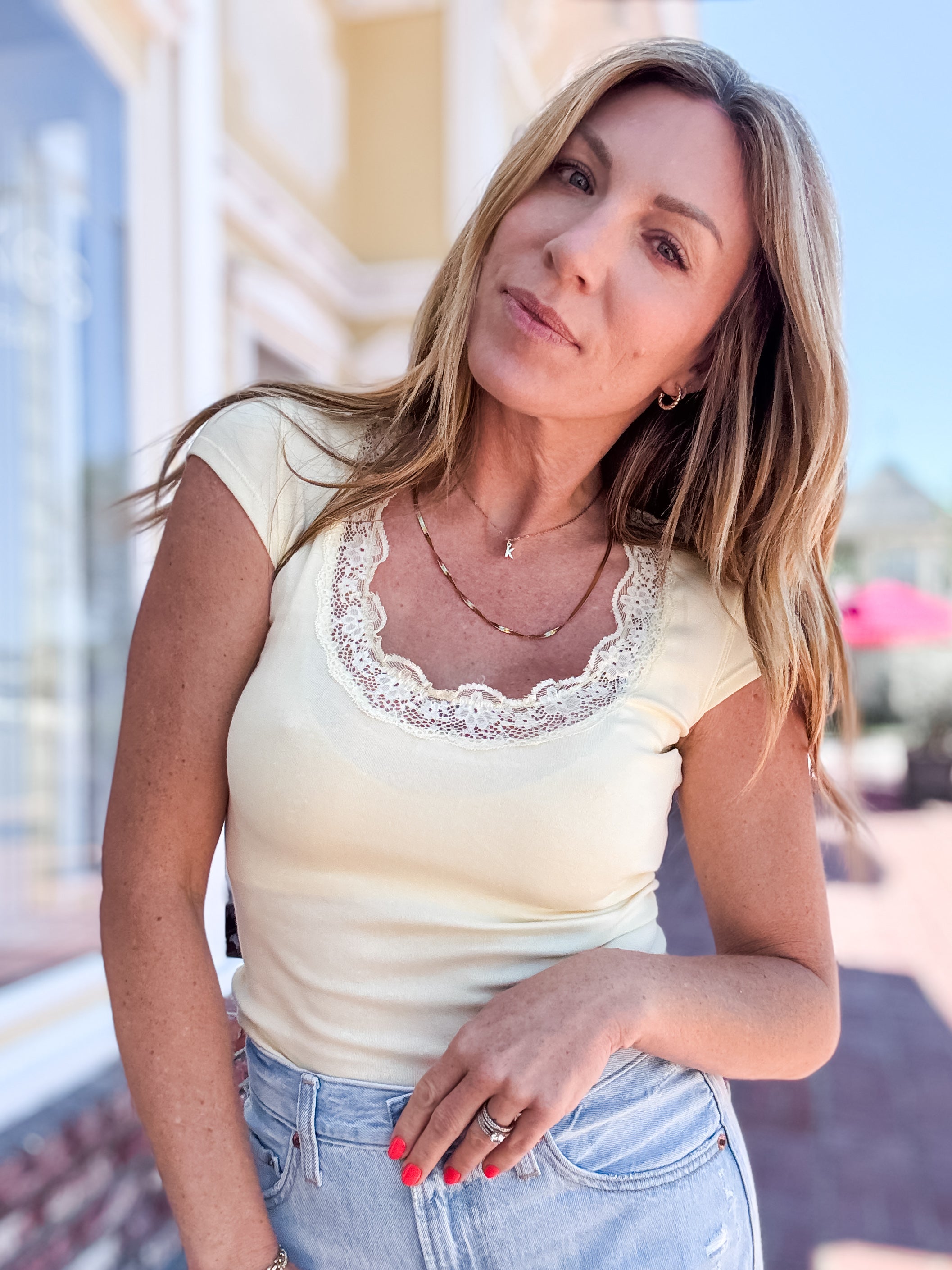 Paige Cap Sleeve Top