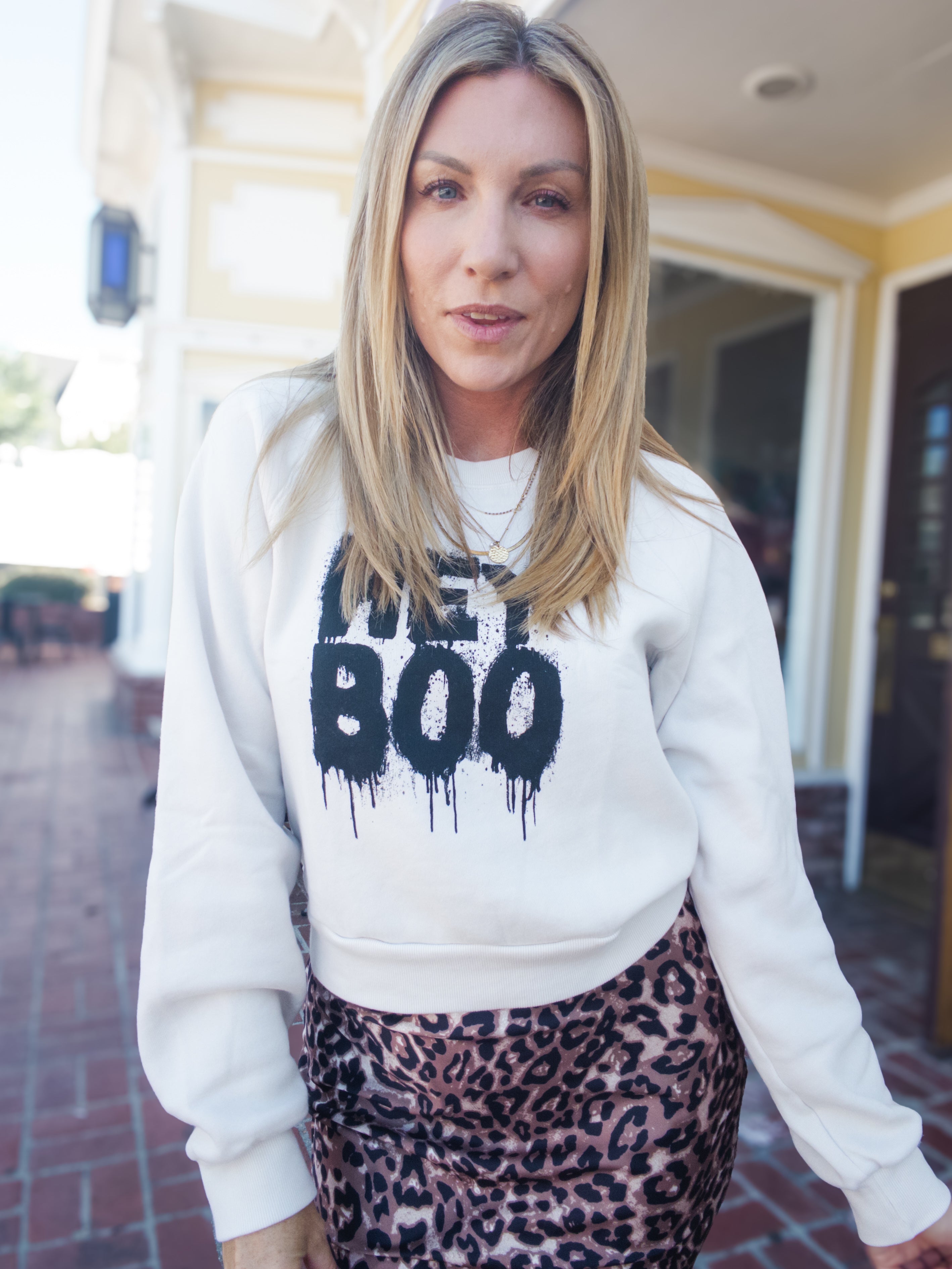 Project Social T Hey Boo Sweatshirt