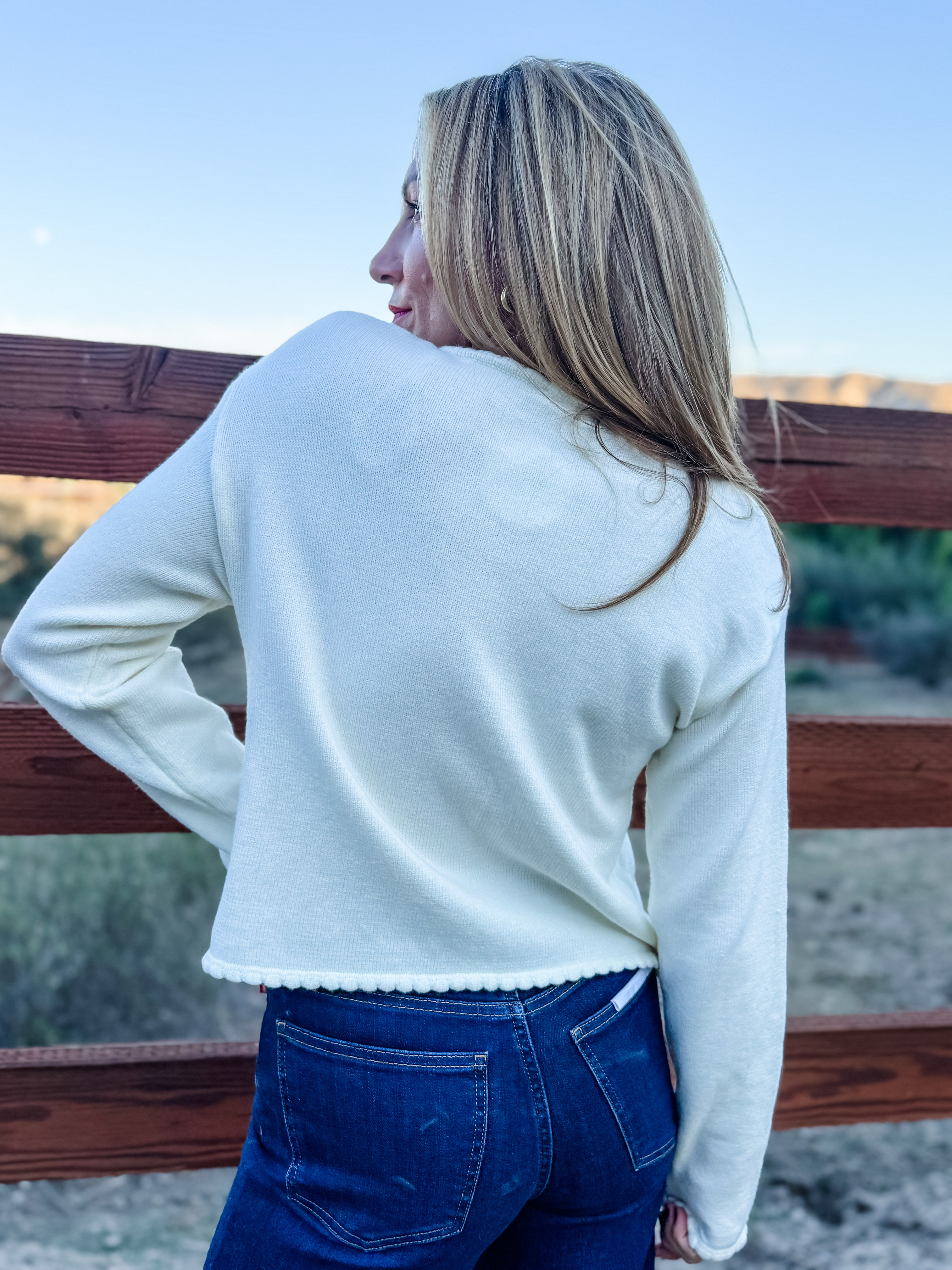 Sara Front Tie Cardigan