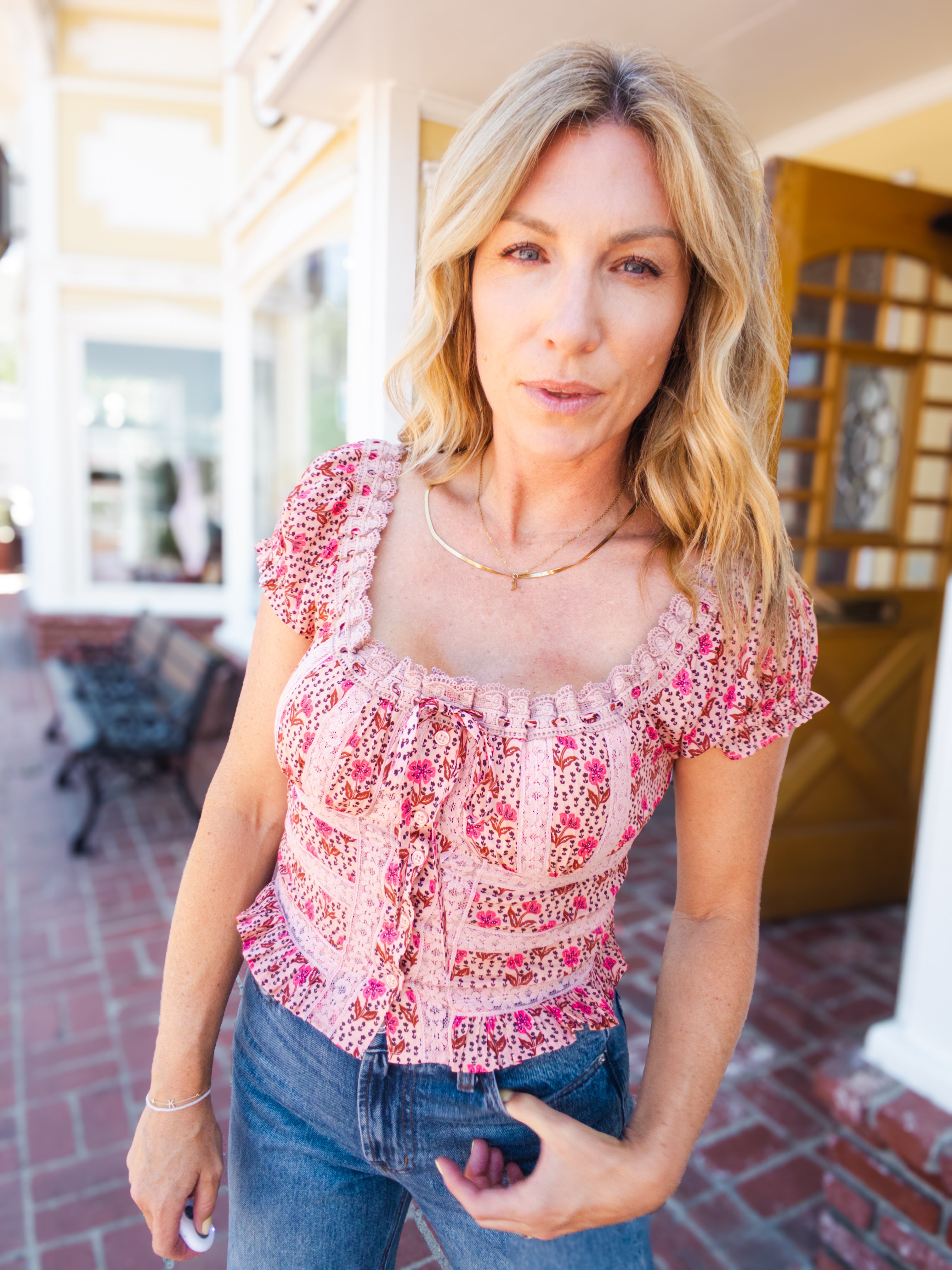 Lynn Ditsy Floral Top