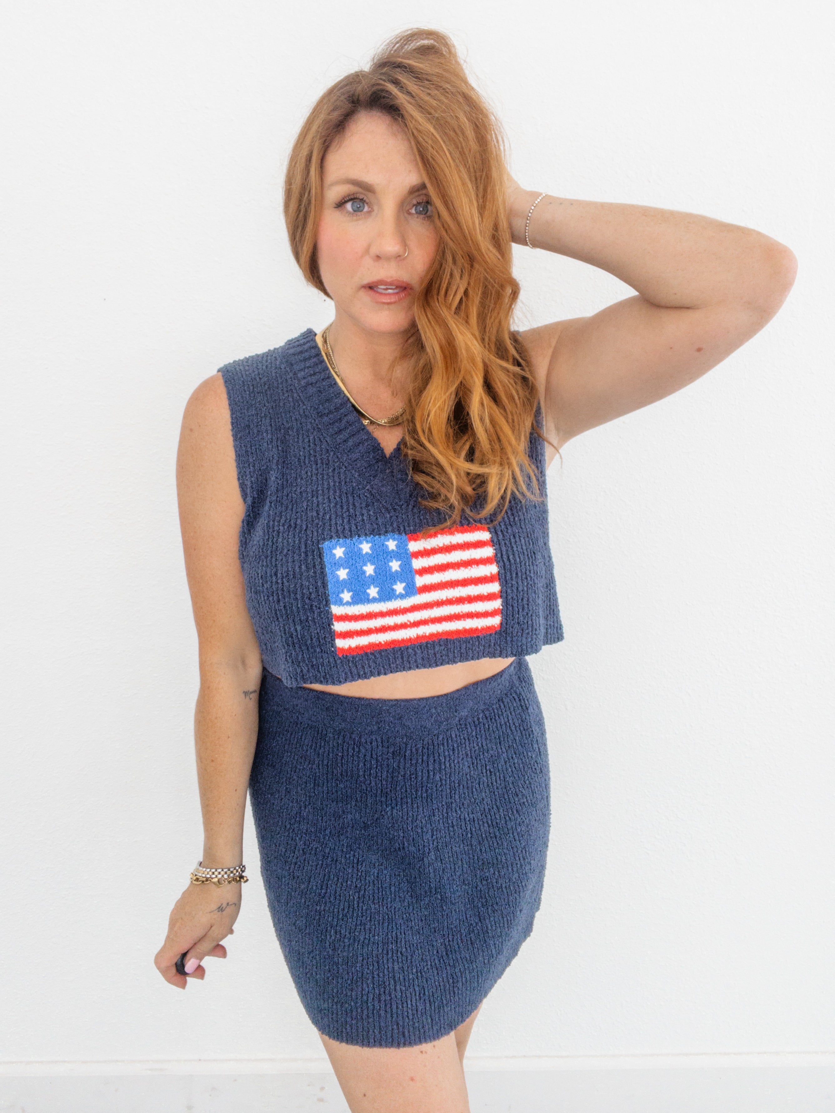 Born In The USA Sweater Skirt